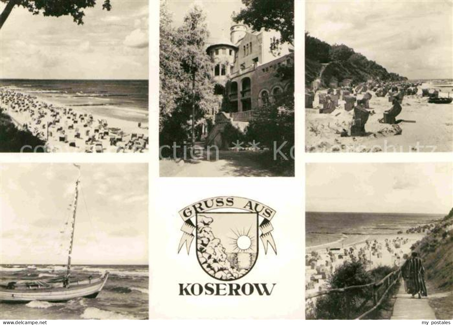 72704233 Koserow Ostseebad Usedom Strand Weg Burg  Koserow - Andere & Zonder Classificatie