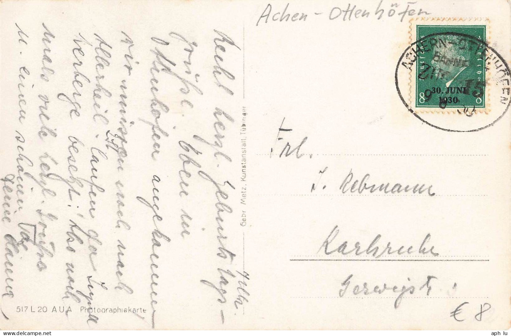 Bahnpost (Ambulant; R.P.O./T.P.O.) Achern-Ottenhöfen (ZA2564) - Lettres & Documents