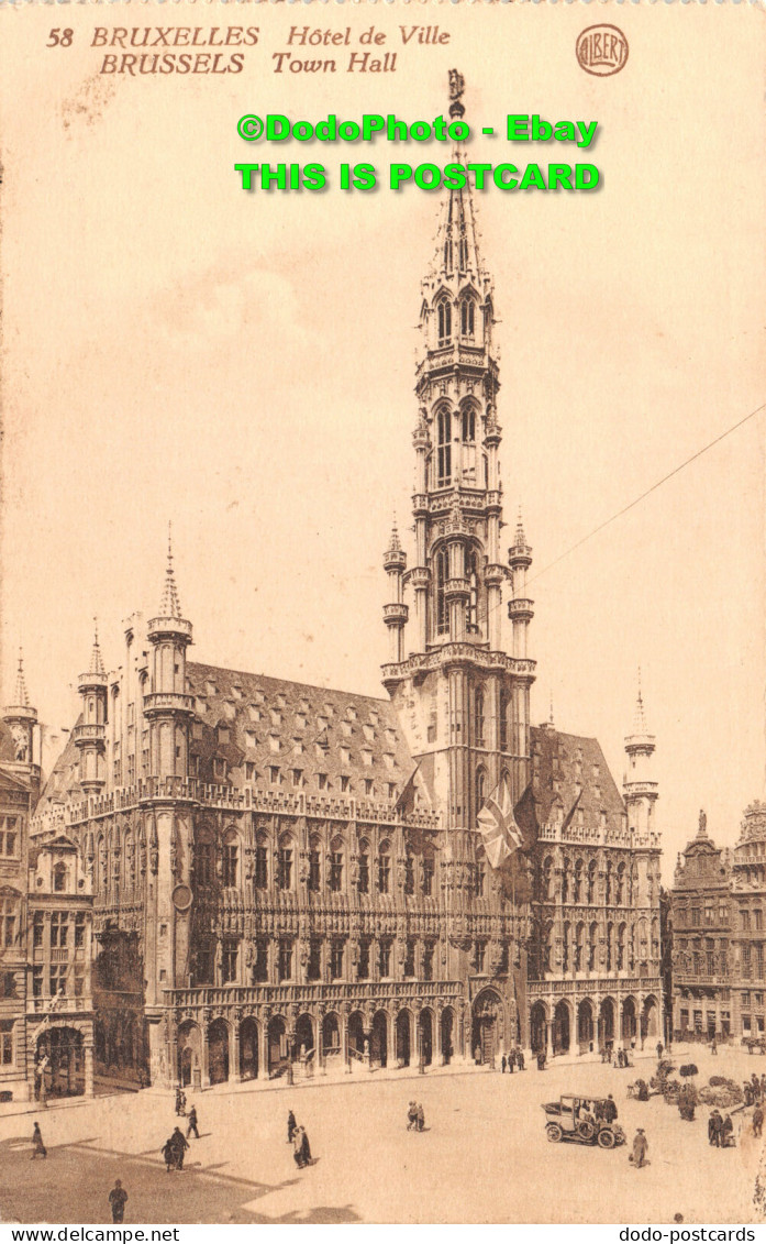 R422703 Brussels. Town Hall. Albert. Phototypie - Welt