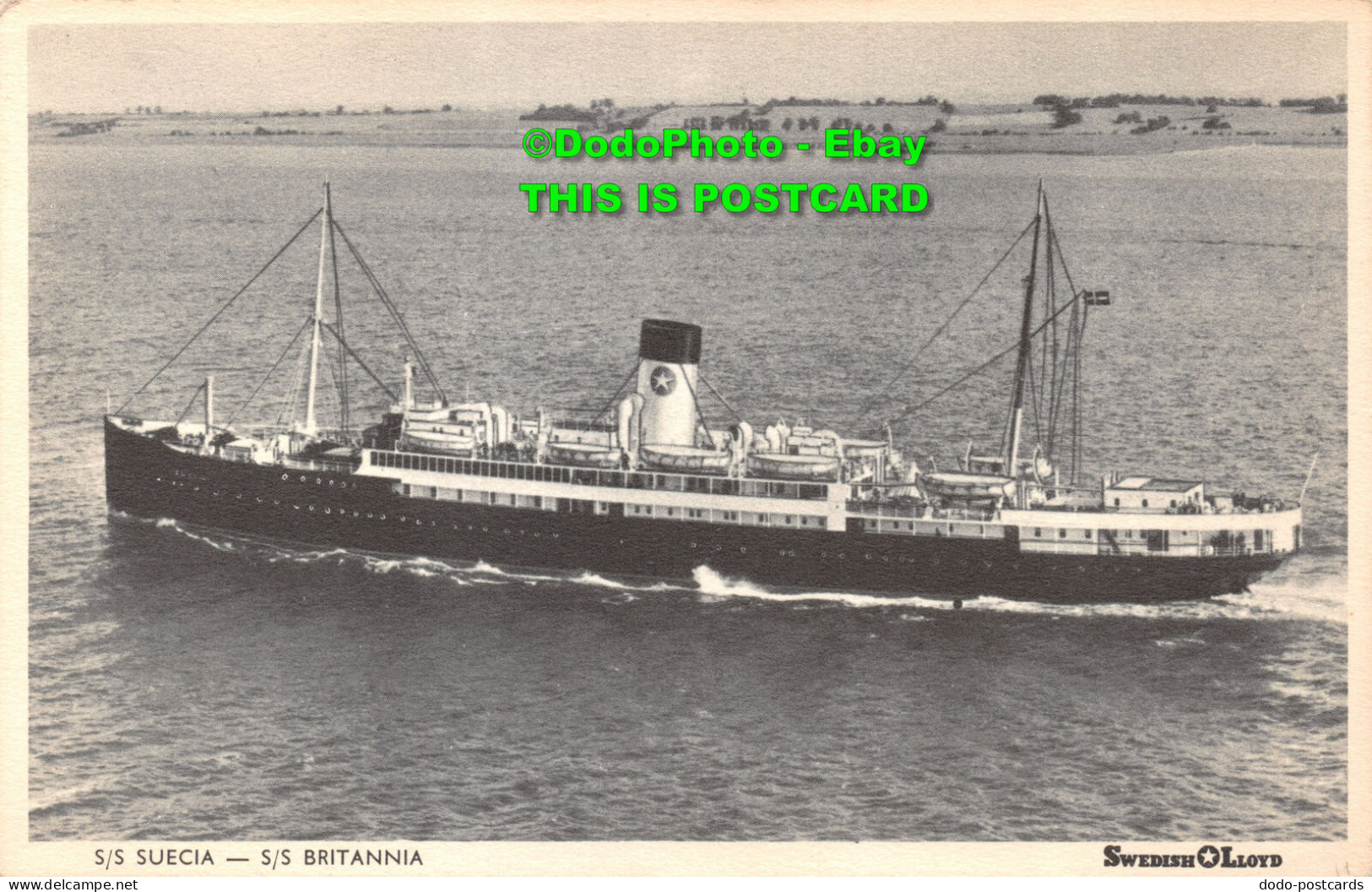 R422704 S. S. Suecia. S. S. Britannia. Swedish Lloyd. Handelstidningen - Welt