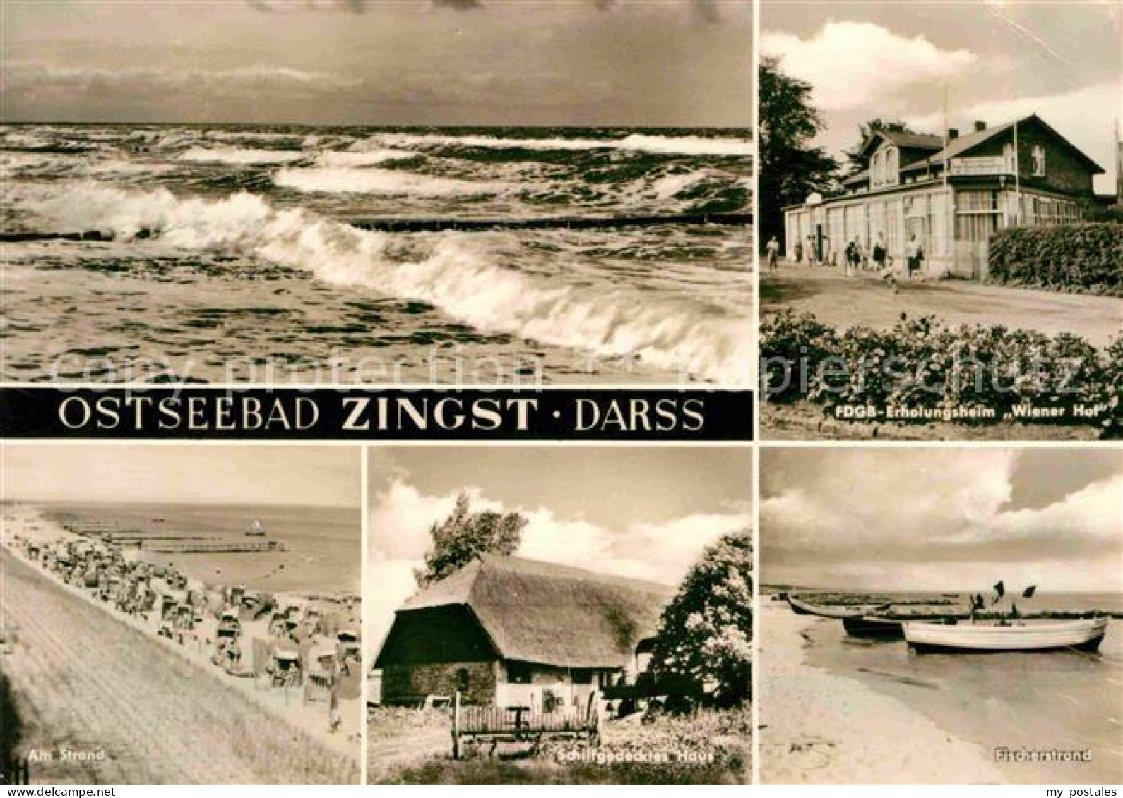 72704185 Zingst Ostseebad Erholungsheim Wiener Hof Strand Brandung Zingst Darss - Zingst