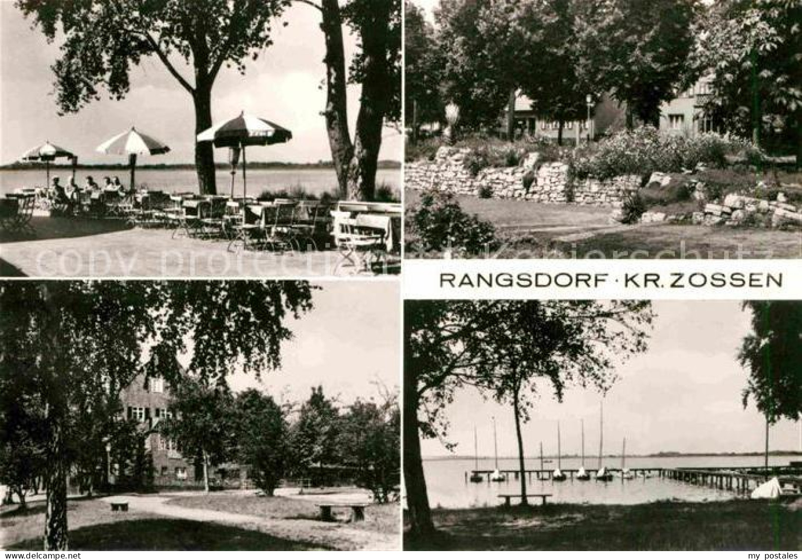 72704163 Rangsdorf PGH Rotophot Bestensee Park Terrasse Segelboote  Rangsdorf - Rangsdorf