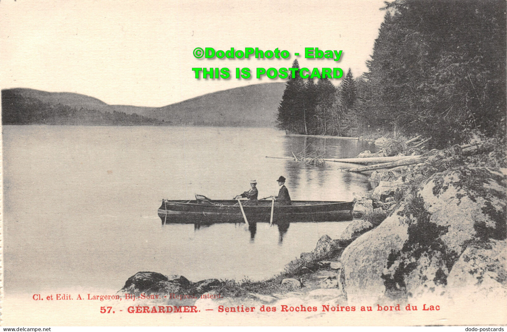 R422719 Gerardmer. Sentier Des Roches Noires Au Bord Du Lac. A. Largeron - Welt