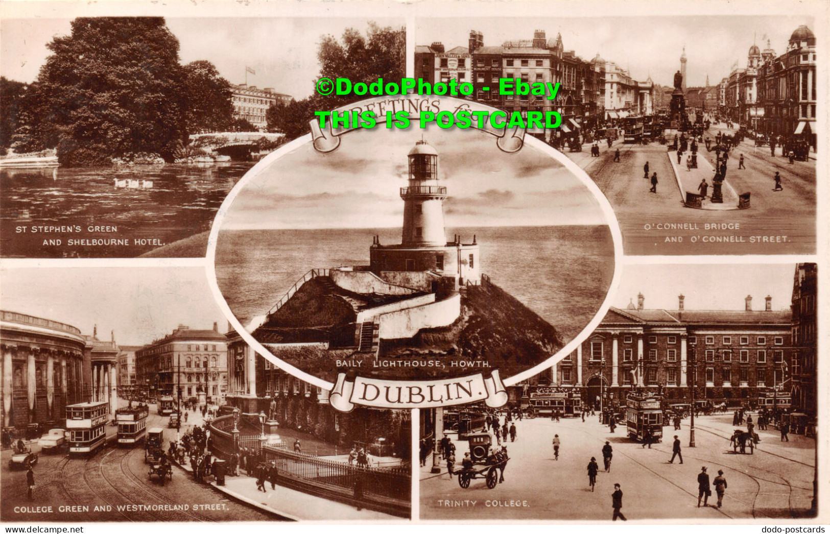 R422290 Greetings From Dublin. 1935. Multi View - Welt