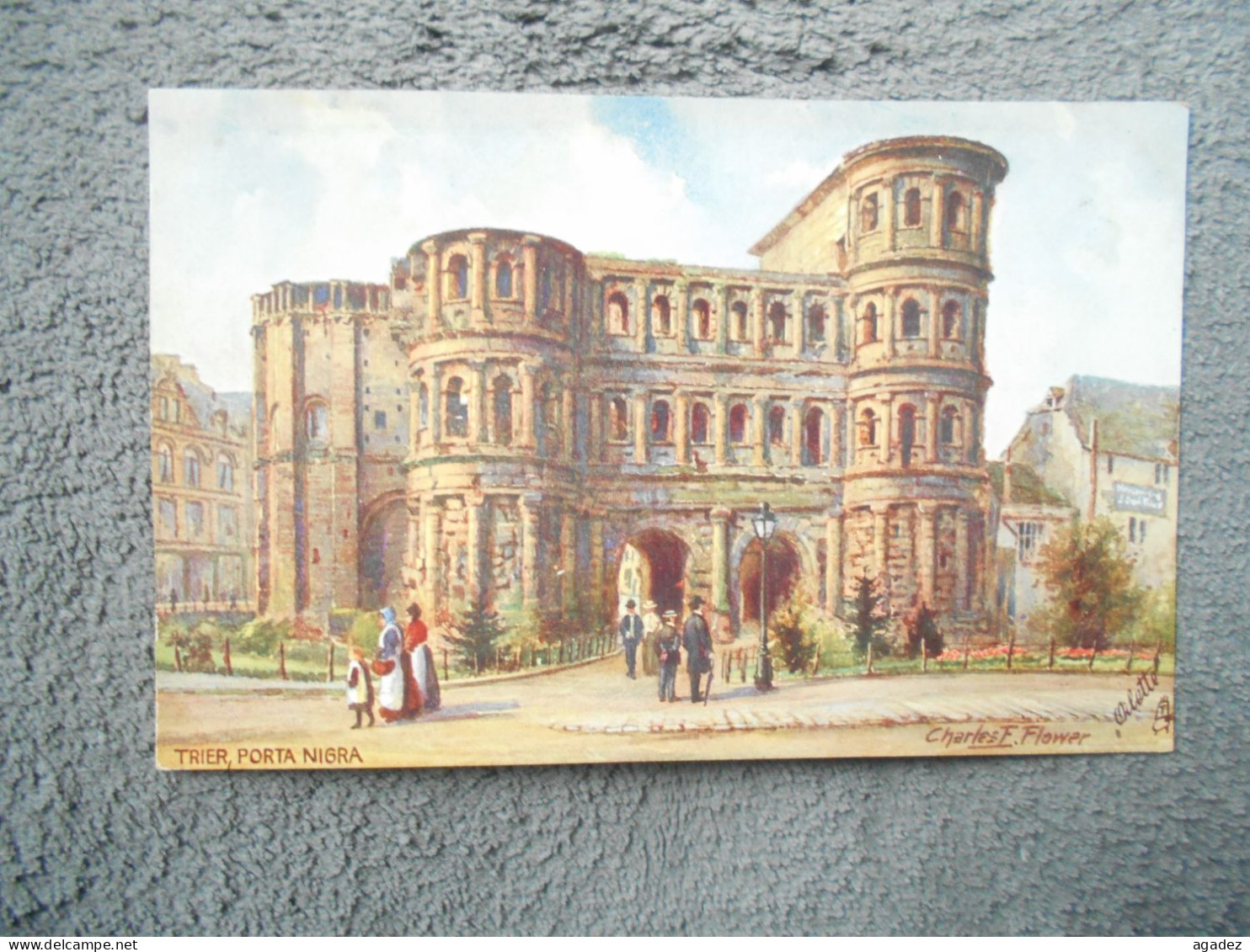 CPA  Trier Porta Nigra     Oilette  Charles F.Flower - Trier