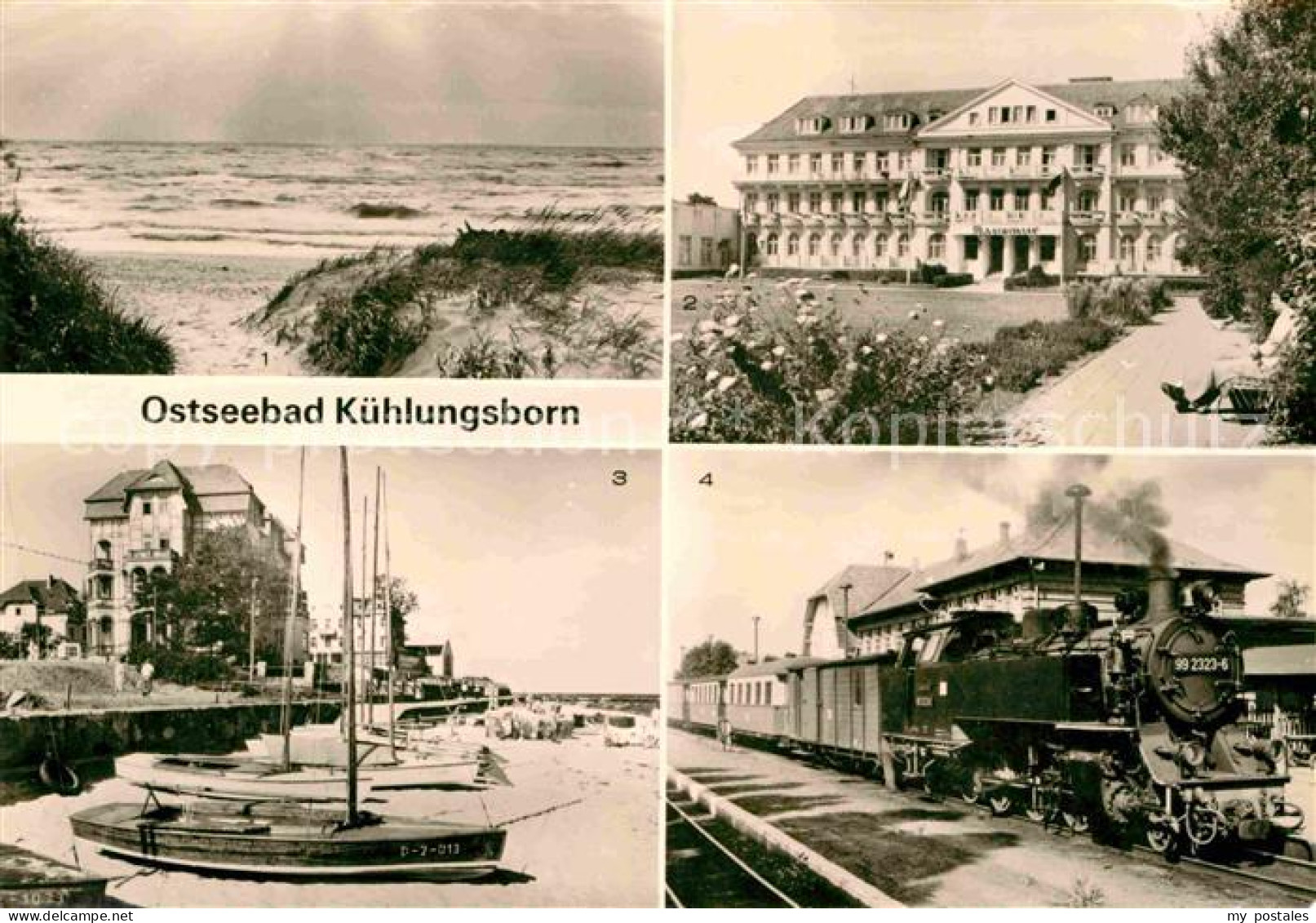 72703652 Kuehlungsborn Ostseebad Strand FDGB Erholungsheime Molli Dampflokomotiv - Kuehlungsborn