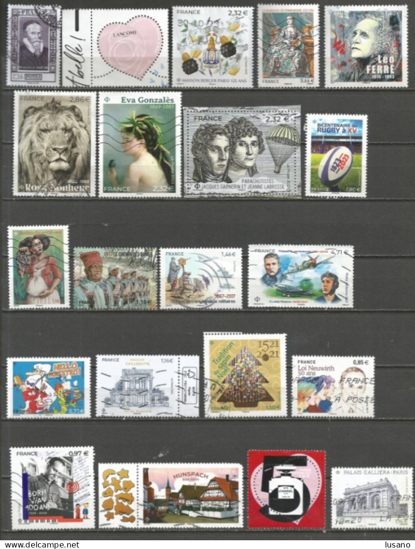 Petit Lot De Timbres Oblitérés Récents - Used Stamps