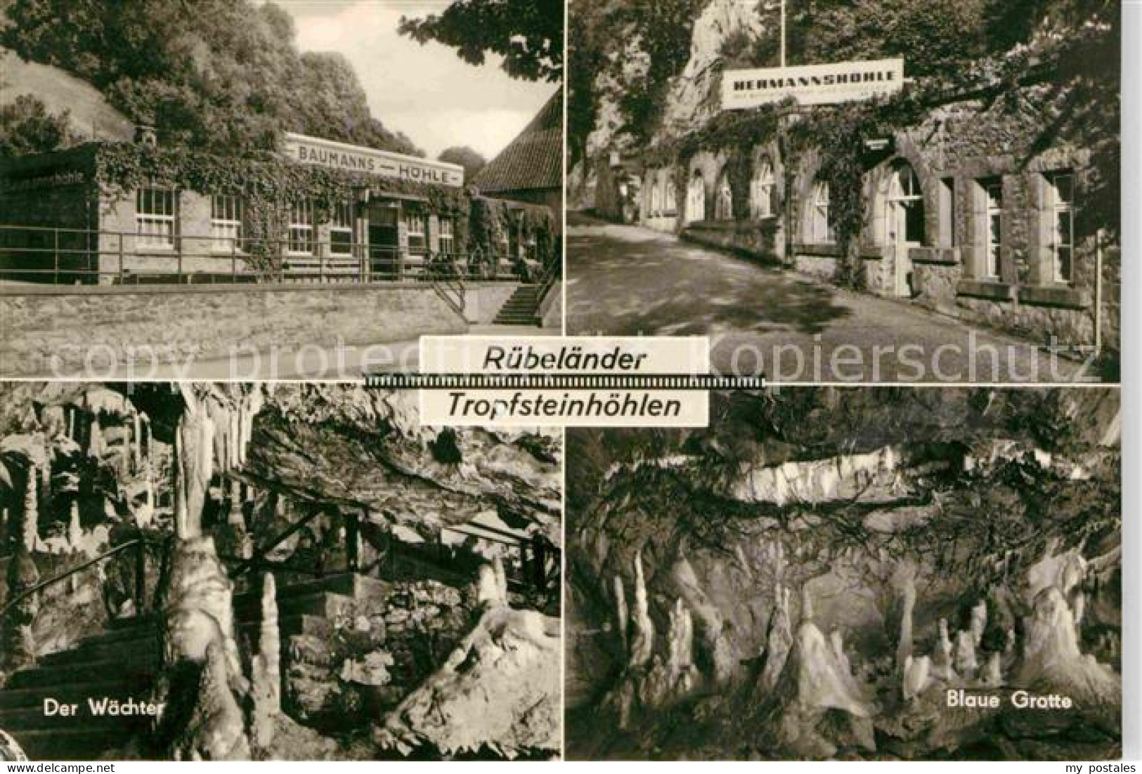 72703444 Ruebeland Harz Ruebelaender Tropfsteinhoehlen Hermannshoehle Blaue Grot - Other & Unclassified