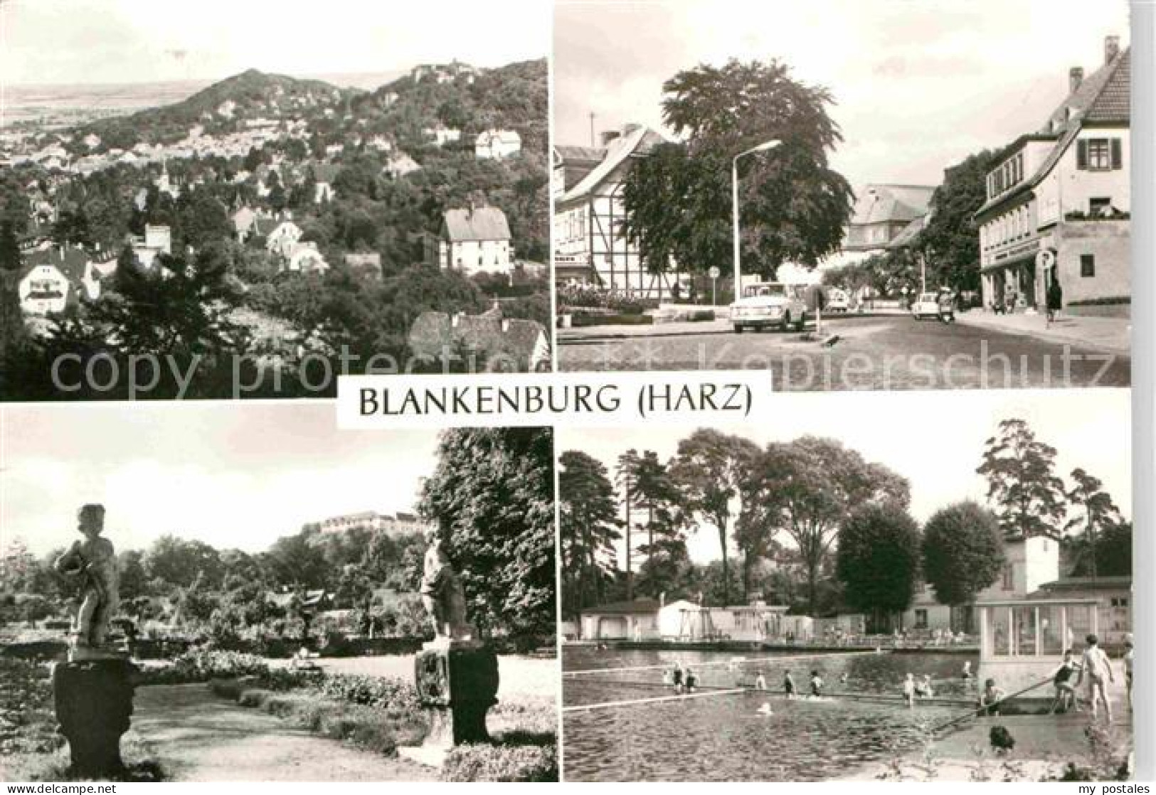 72703434 Blankenburg Harz Panorama Blick Vom Eichenberg Mauerstrasse Barockgarte - Blankenburg