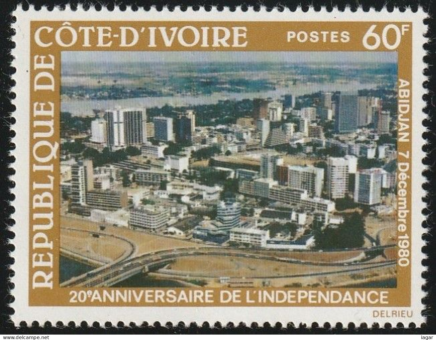 THEMATIC TOURISM:  AERIAL VIEW OF ABIDJAN.  2Oth ANNIVERSARY OF INDEPENDENCE    -   COTE D'IVOIRE - Other & Unclassified