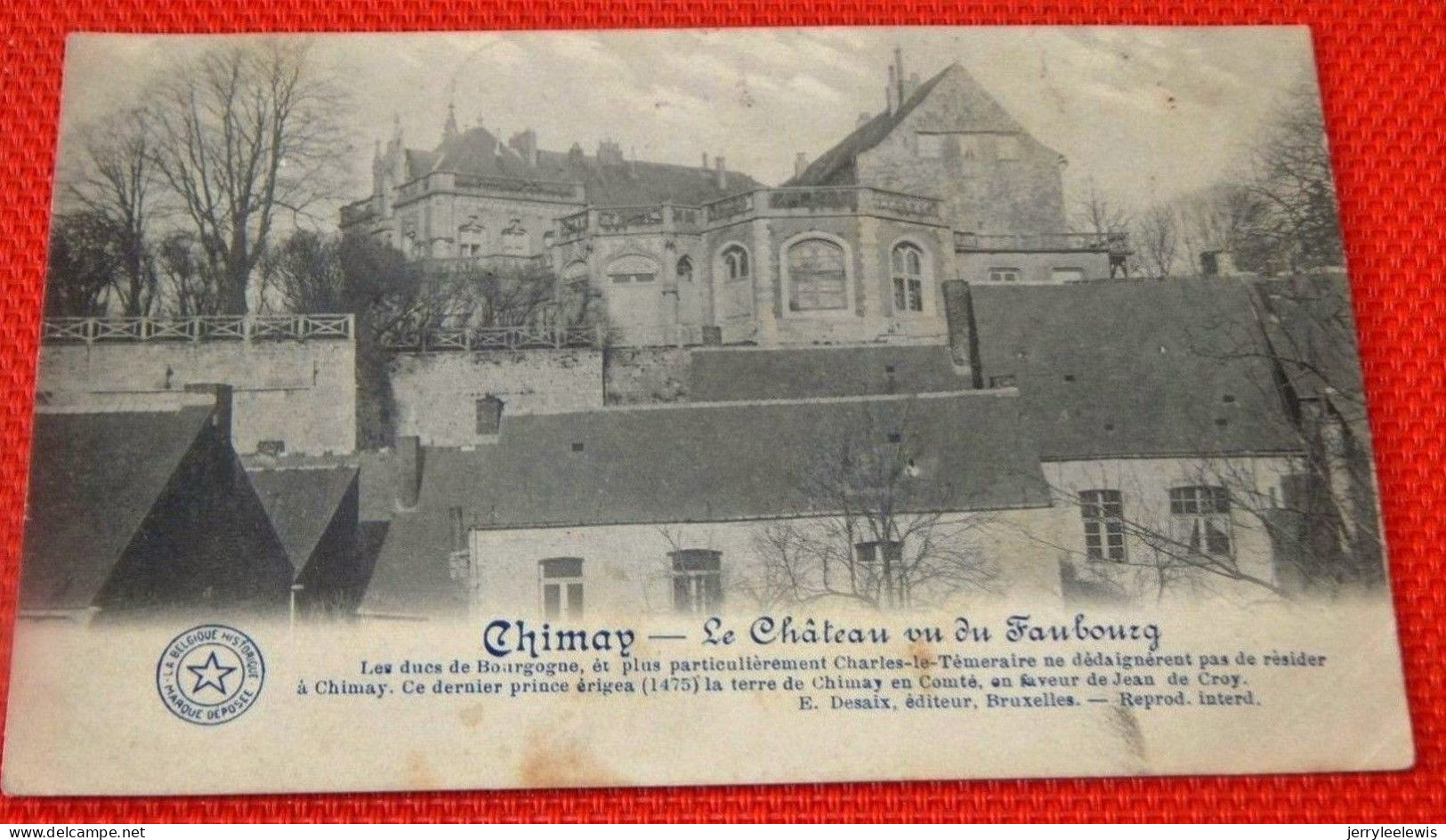 CHIMAY   -  Le Château Vu Du Faubourg - Chimay