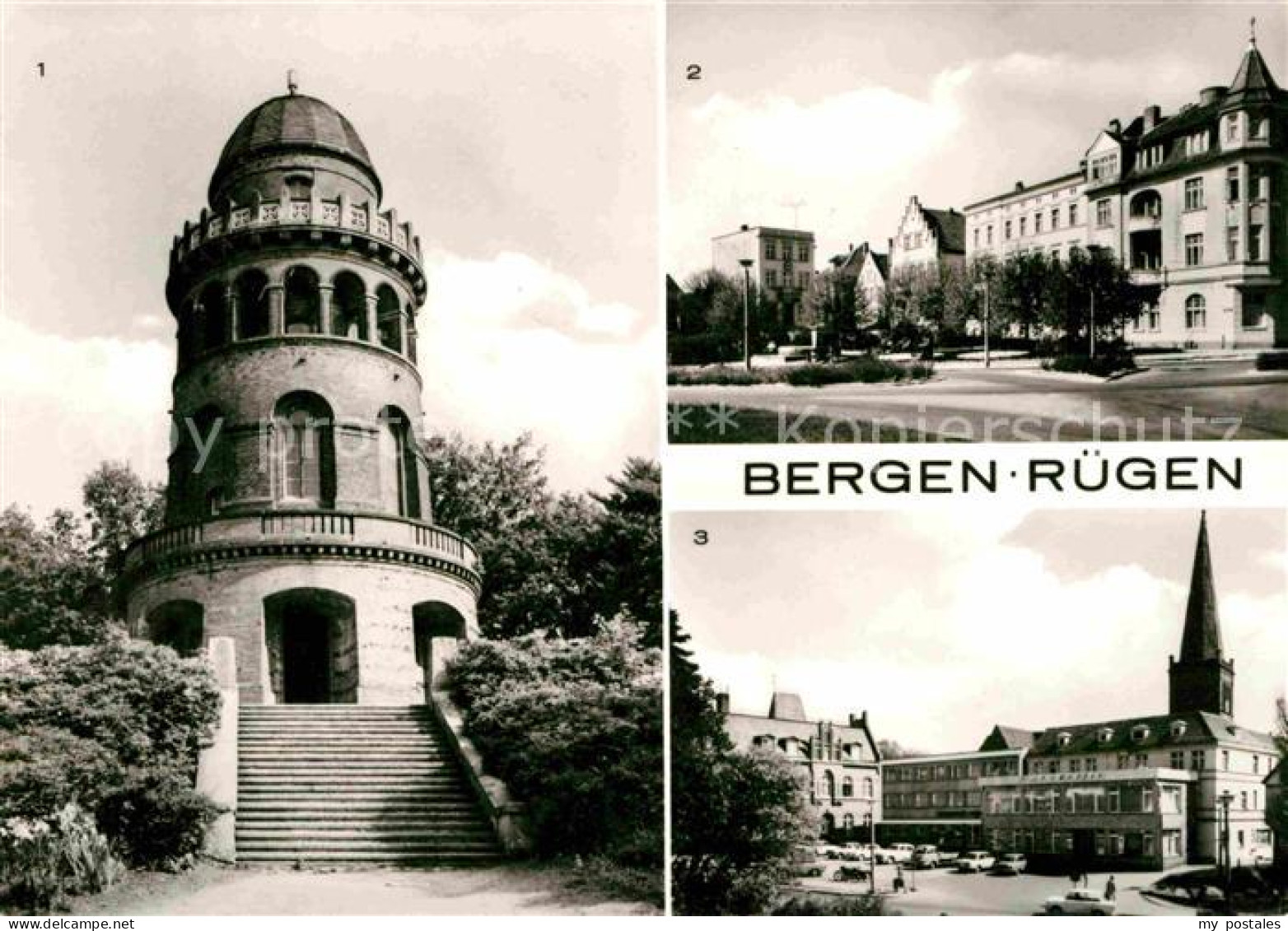 72703225 Bergen Ruegen Ernst-Moritz-Arndt Turm Karl Marx Platz Ratskeller Bergen - Sonstige & Ohne Zuordnung