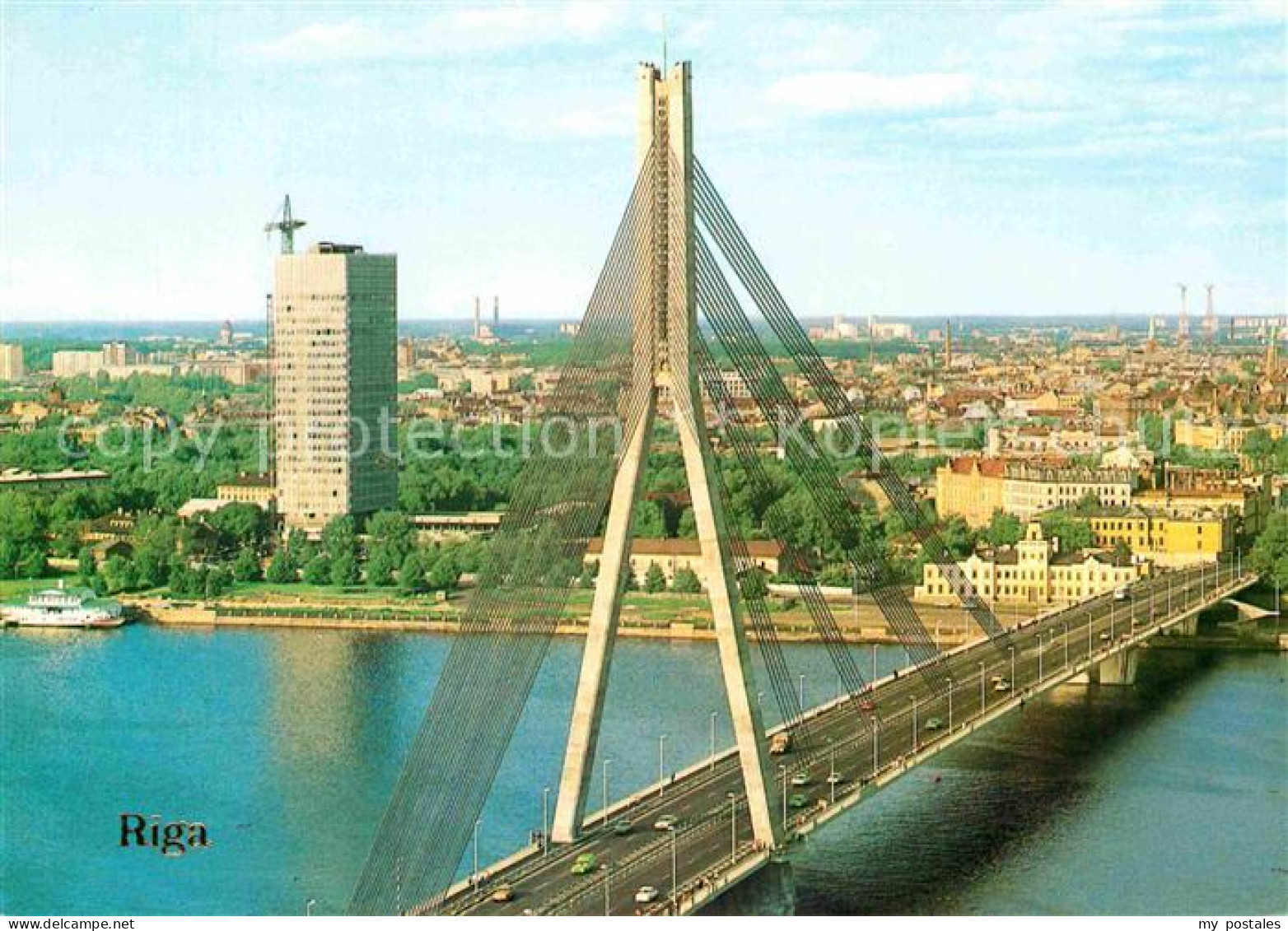 72702395 Riga Lettland Gorki Bridge  Riga - Lettonia