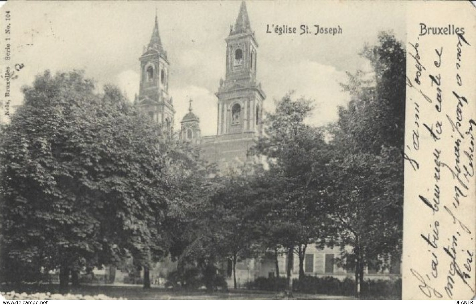 L' Eglise St-Joseph - Nels, Bruxelles. Série 1 N° 104. - Monuments, édifices