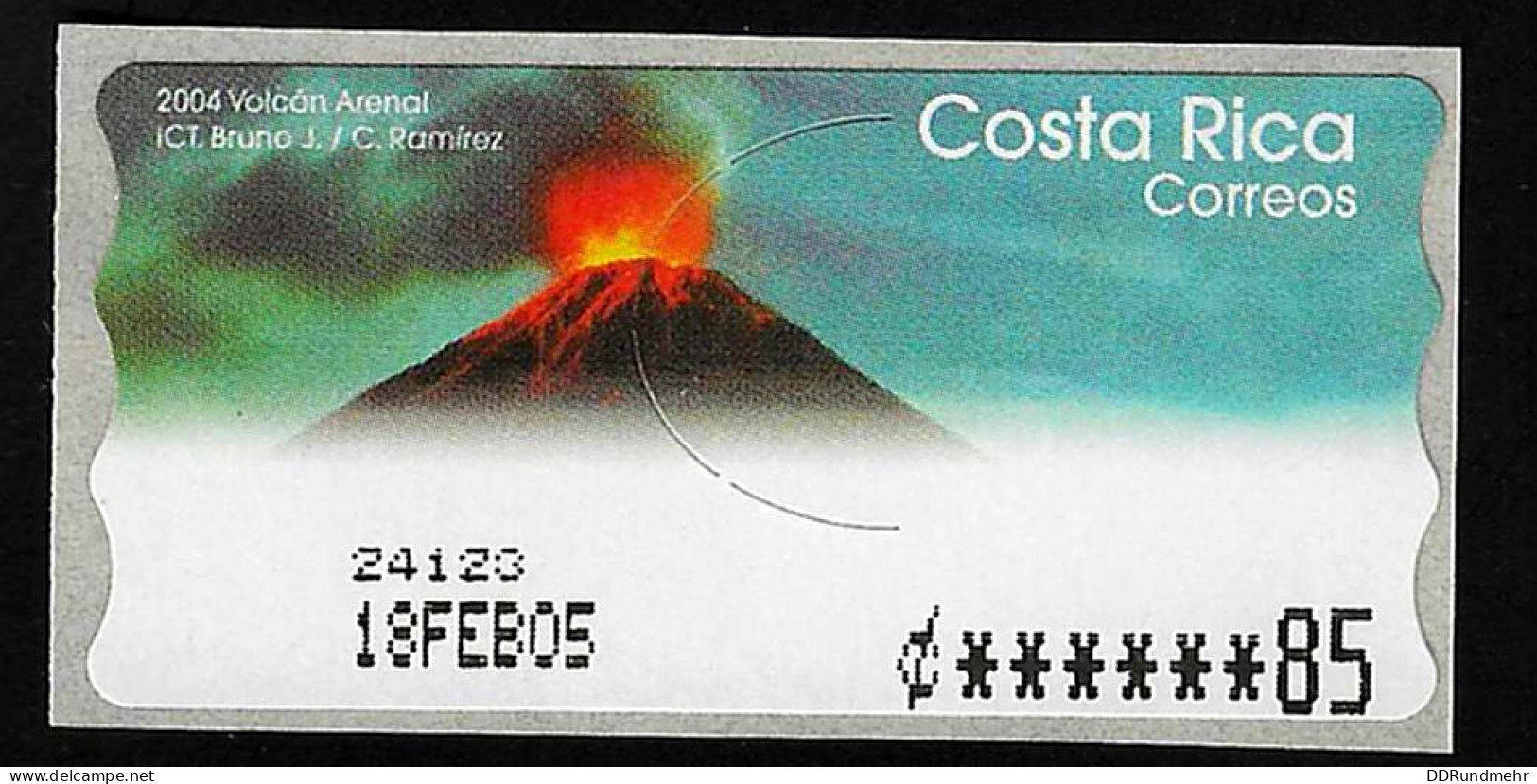 2005 Volcano Arenal Michel CR ATM5 Yvert Et Tellier CR D5 Xx MNH - Costa Rica