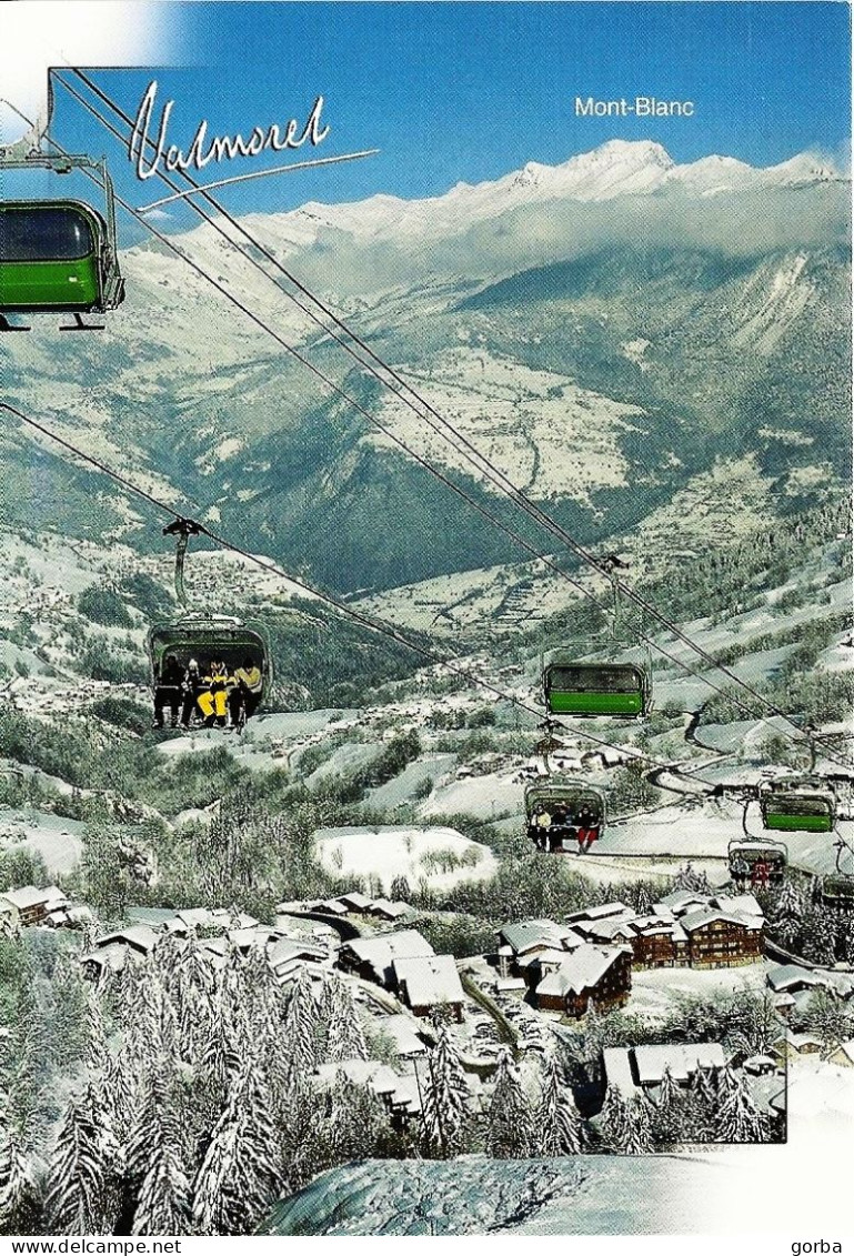 *CPM -73 - VALMOREL - La Station Et Le Mont Blanc - Valmorel