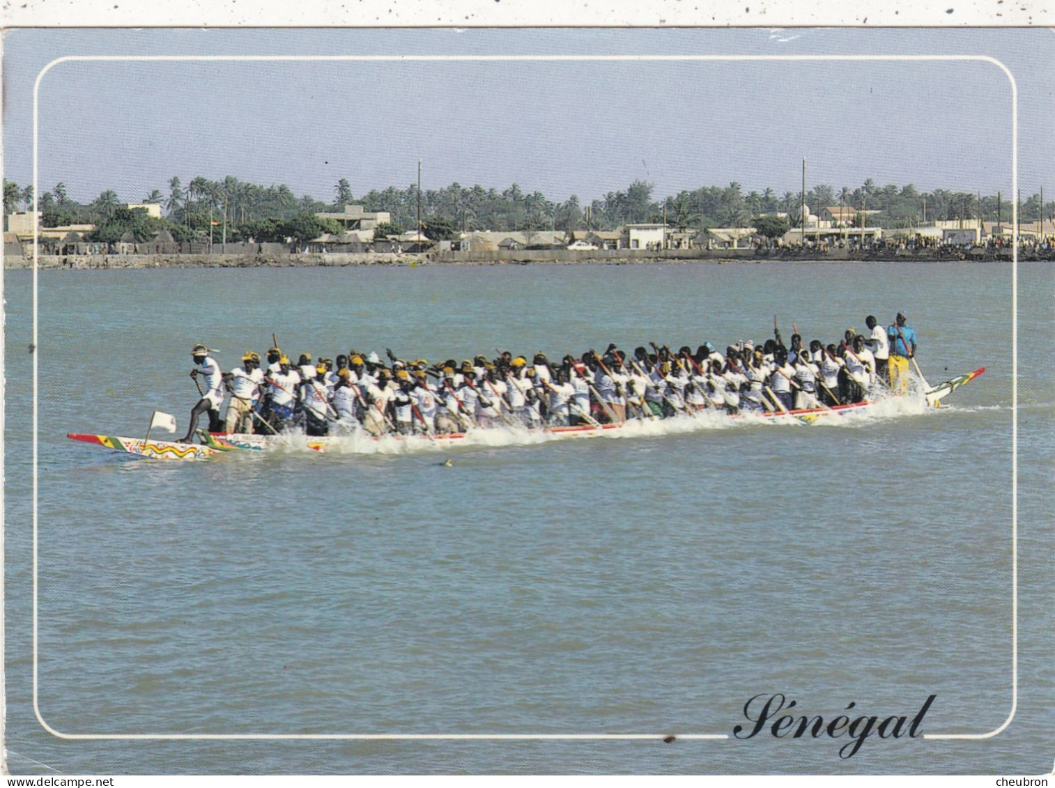 SENEGAL. DAKAR (ENVOYE DE). REGATES A SAINT LOUIS.. ANNEE 1992 + TEXTE + TIMBRE - Senegal