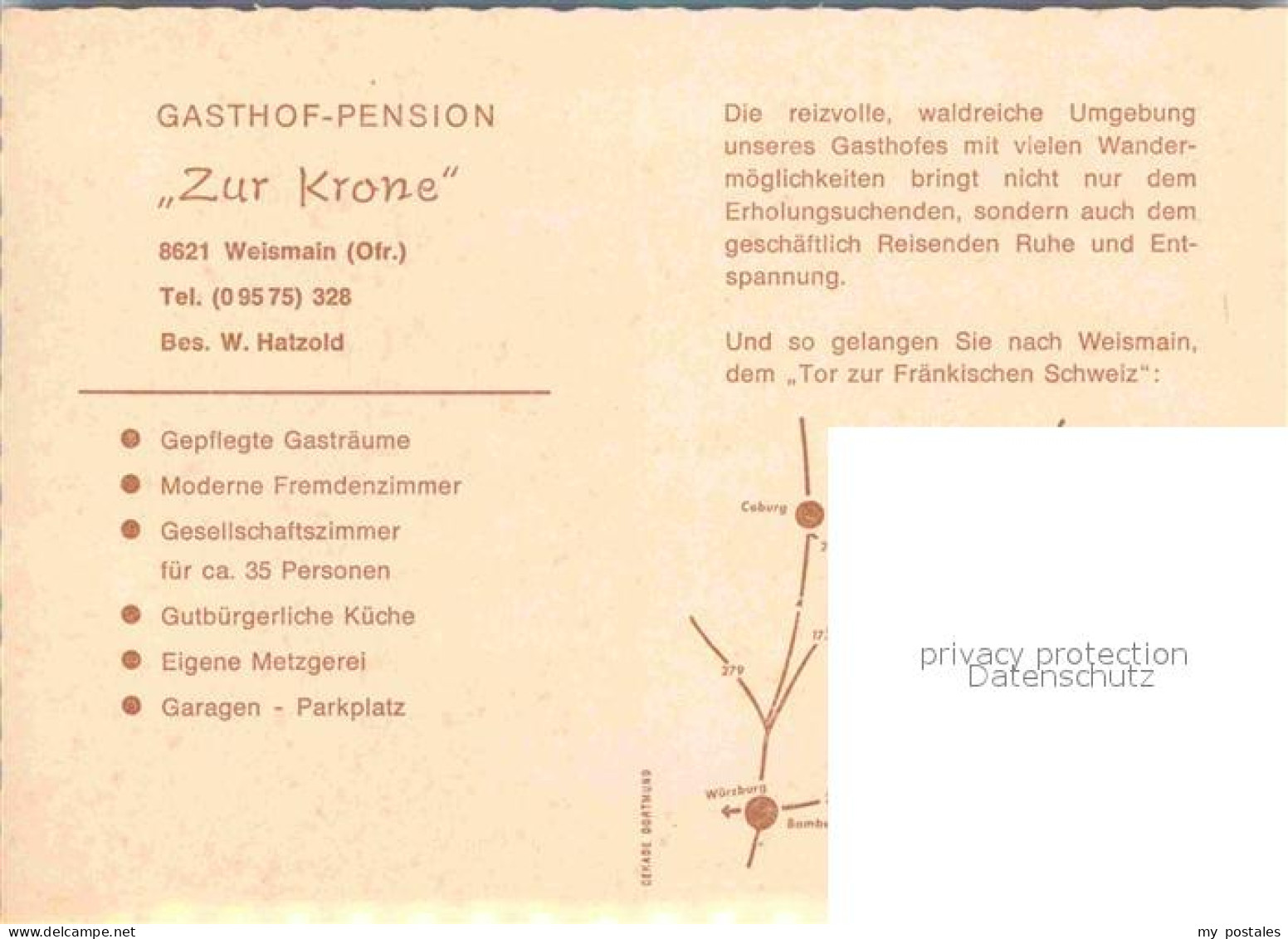 72701412 Weismain Gasthof Zur Krone Weismain - Other & Unclassified