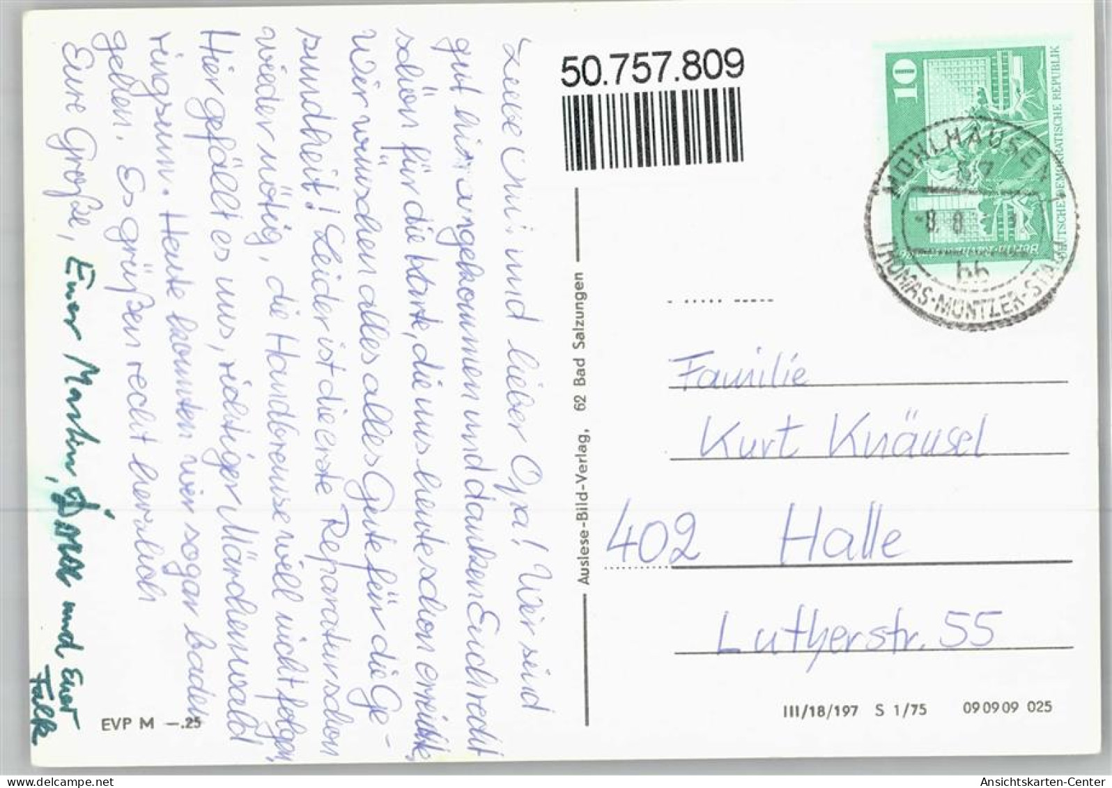 50757809 - Muehlhausen , Thuer - Muehlhausen