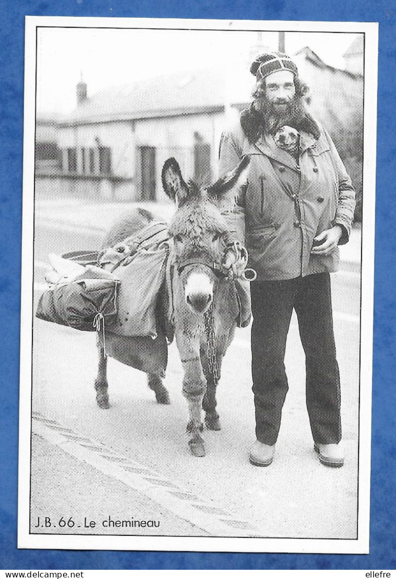 CPM En Touraine Le Quotidien Francis Vagabond Accompagné De Son âne Et De Son Chien - Photo Jean Bourgeois 150 Exp Jb 66 - Donkeys