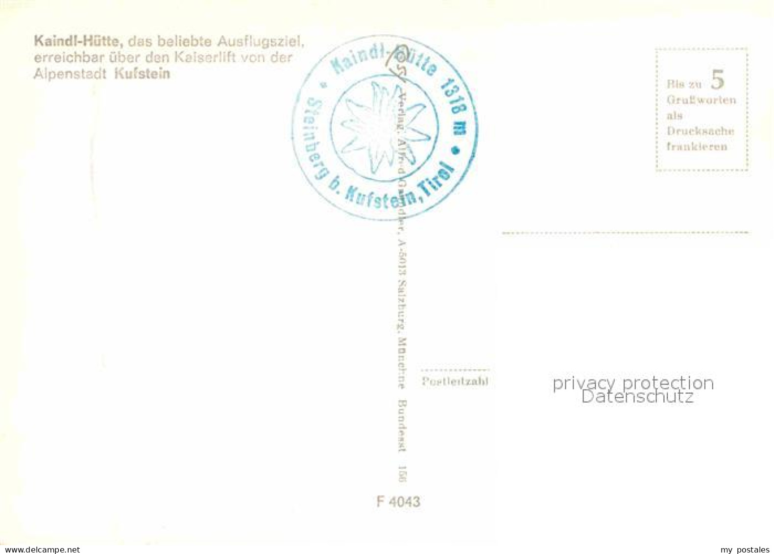 72701290 Kufstein Tirol Kaindl Huette Kufstein - Sonstige & Ohne Zuordnung