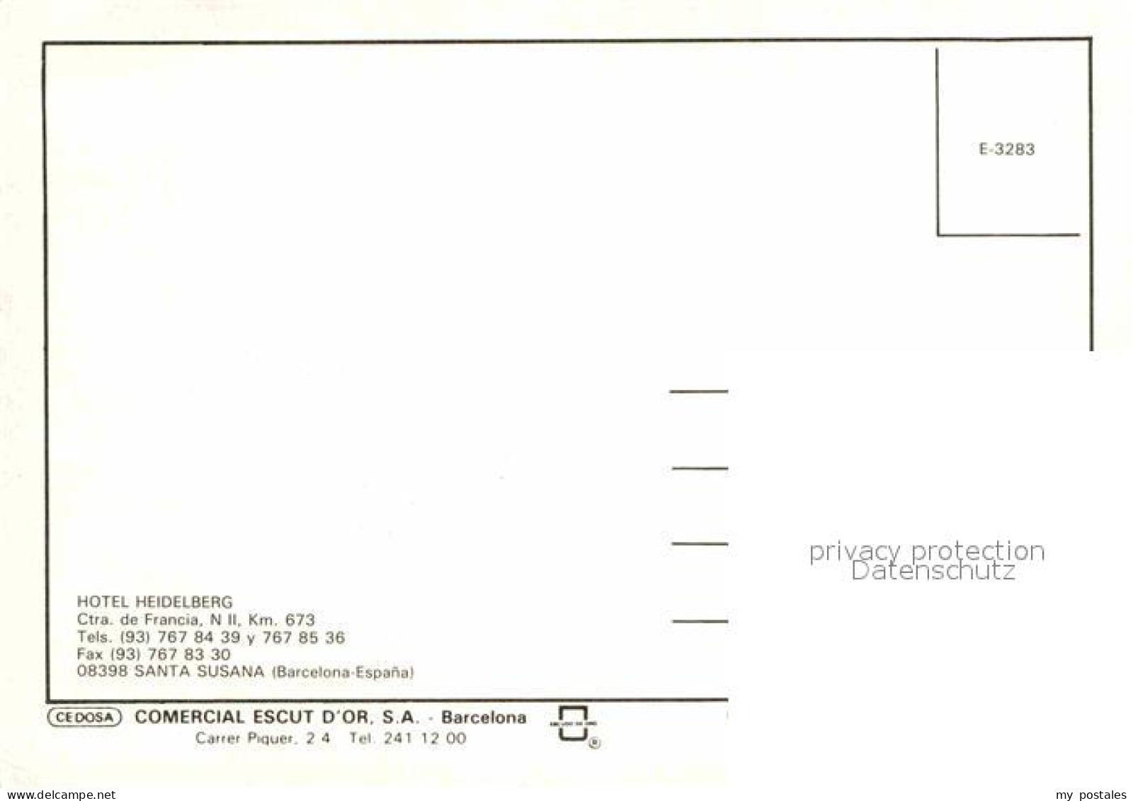 72701227 Santa Susana Hotel Heidelberg Malgrat De Mar - Andere & Zonder Classificatie