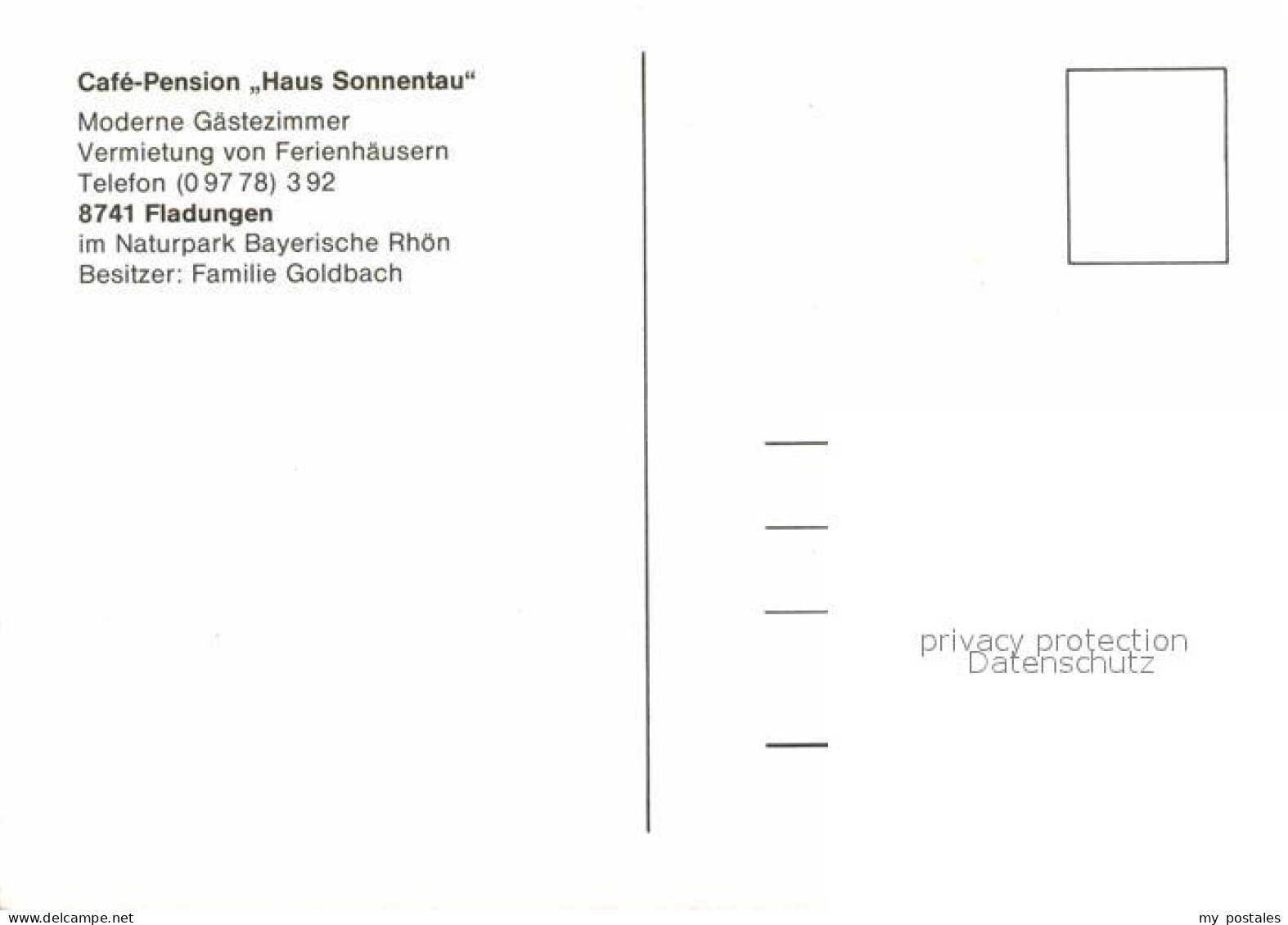 72701212 Fladungen Cafe Pension Sonnentau Panorama Fladungen - Other & Unclassified