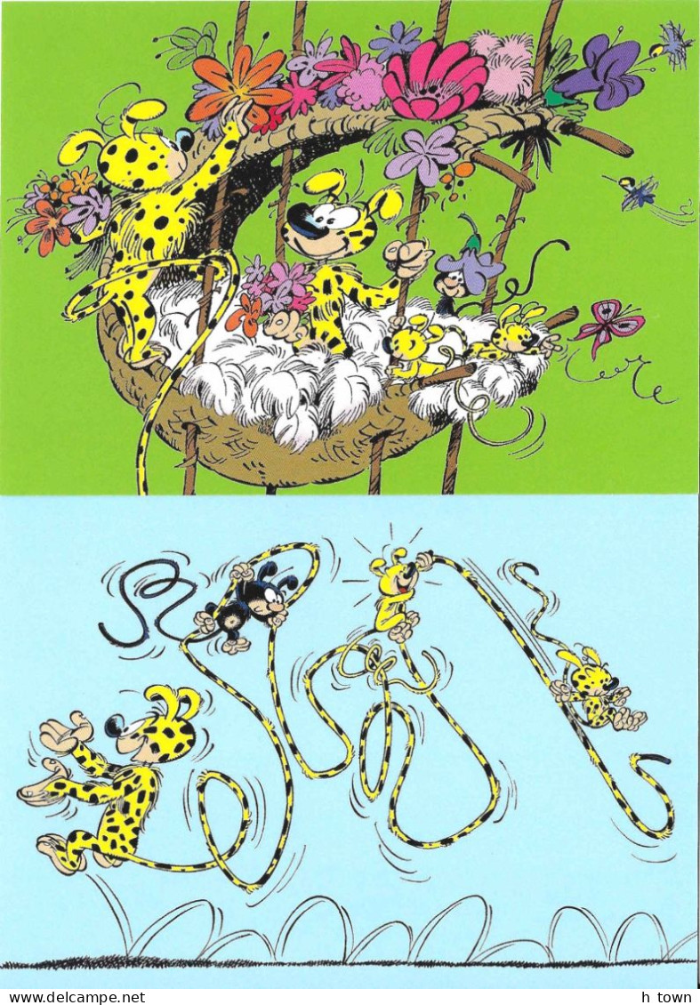 333  Marsupilami: 2 Entiers (c.p.) Suisse, 2015 - Comic Stationery Postcards From Switzerland. Bande Dessinée - Stripsverhalen