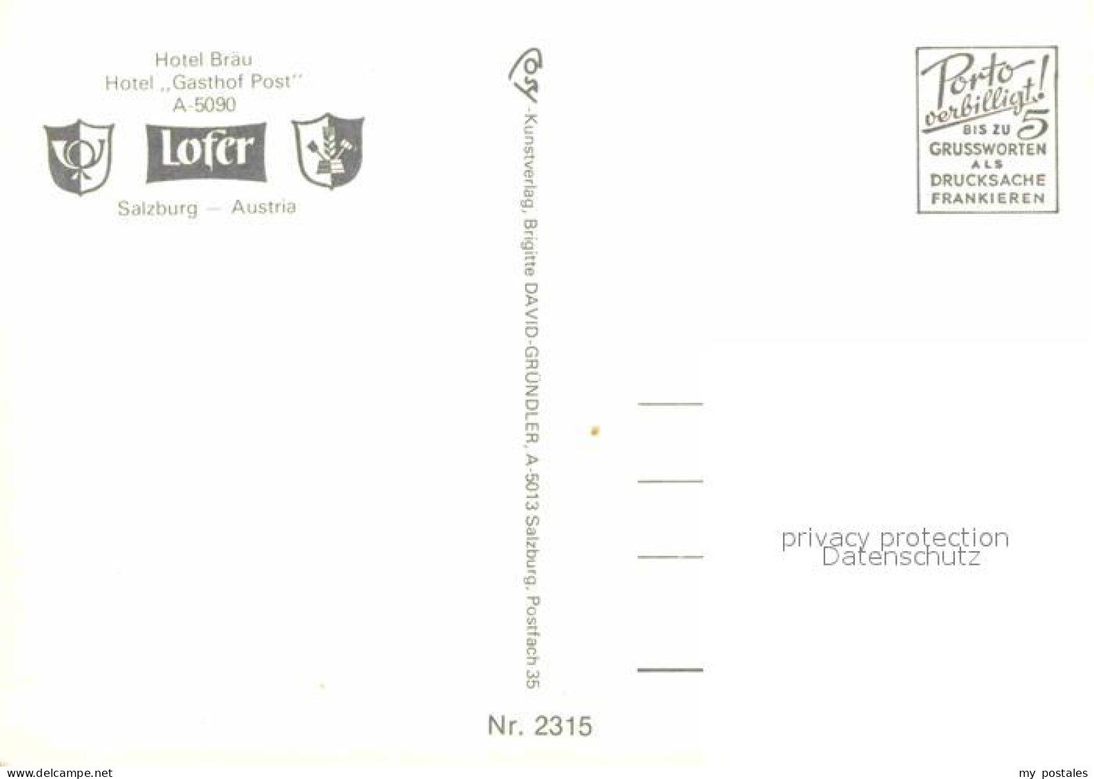 72701196 Lofer Hotel Braeu Gasthof Post Lofer - Other & Unclassified