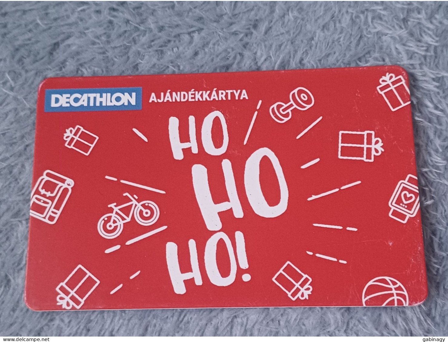 GIFT CARD - HUNGARY - DECATHLON 44 - HO HO HO - BASKETBALL - BICYCLE - Tarjetas De Regalo
