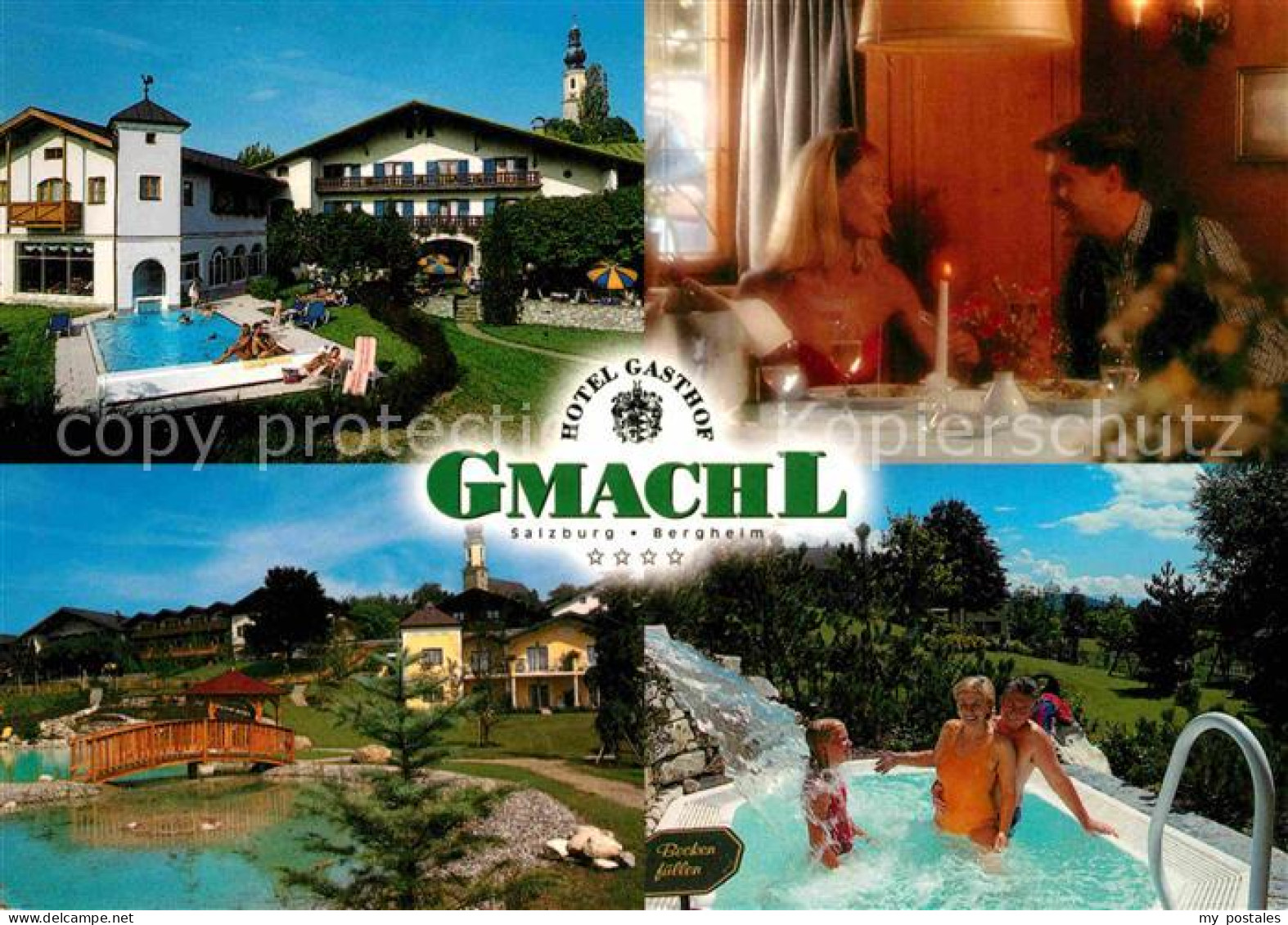 72701063 Bergheim Salzburg Hotel Gasthof Gmachl Restaurant Swimming Pool Berghei - Andere & Zonder Classificatie
