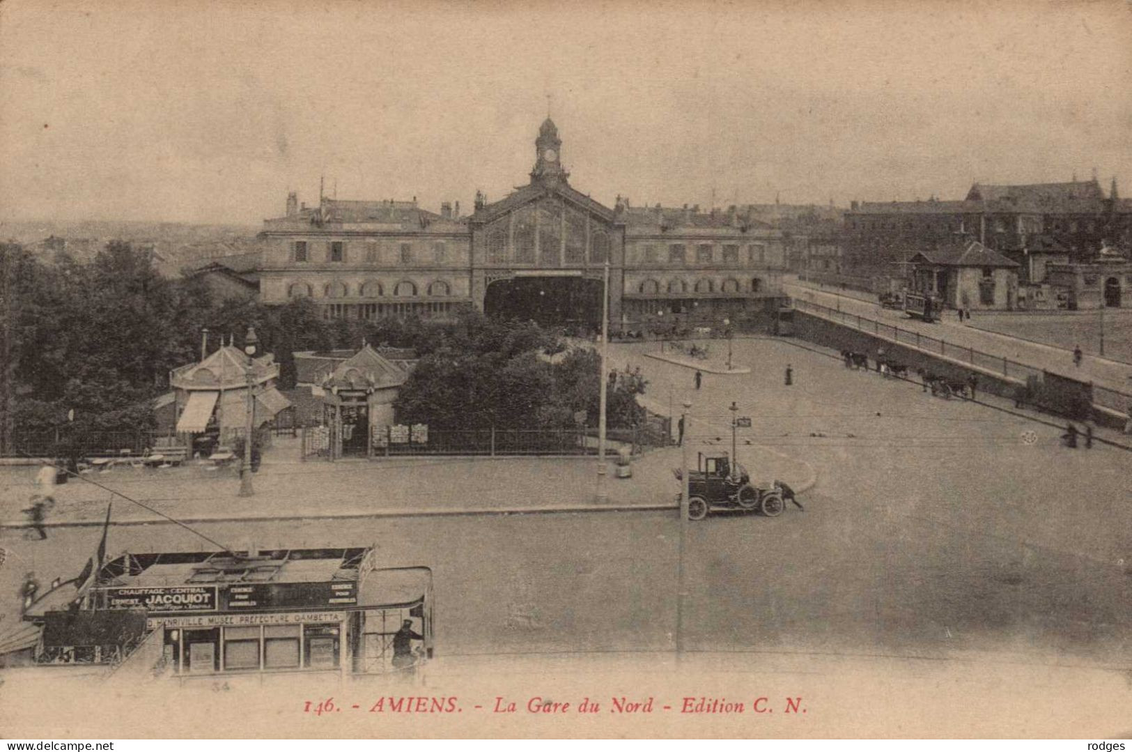 80 , Cpa  AMIENS , 146 , La Gare Du Nord  , Edition C.N. (15355) - Amiens