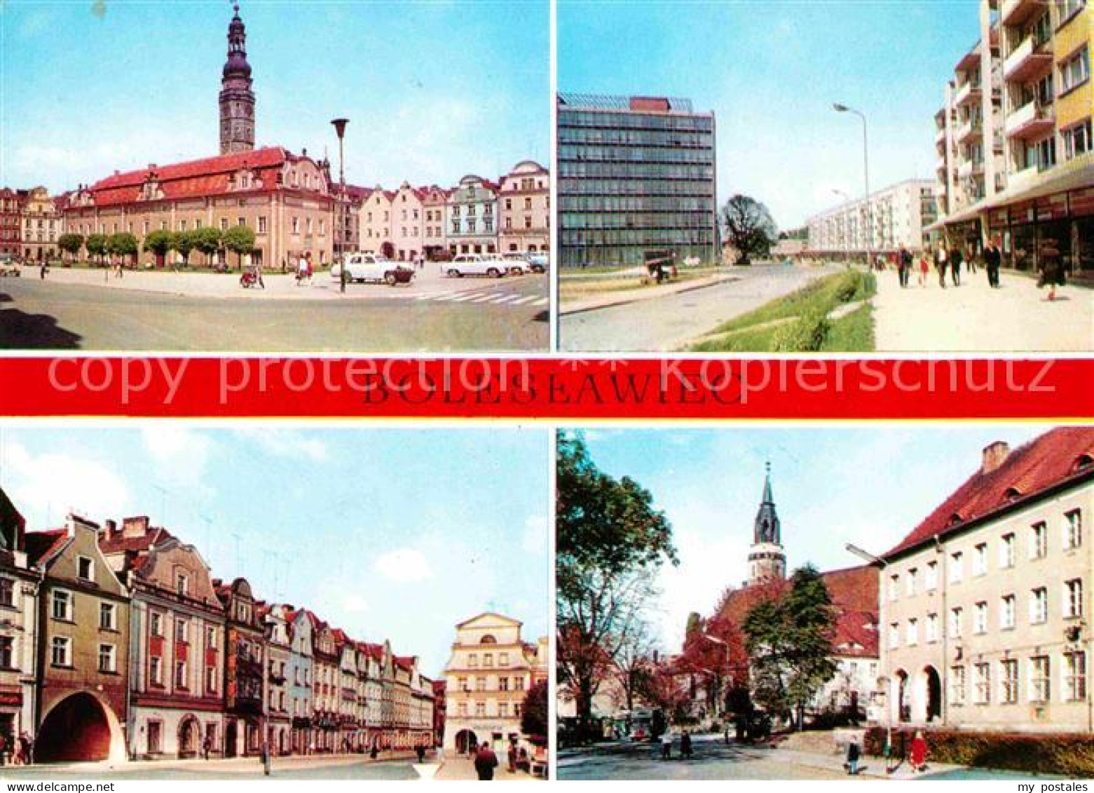 72700966 Boleslawiec Bunzlau Ratusz Ulica Adama Asnyka Zabytkowe Kamieniczki W R - Polen