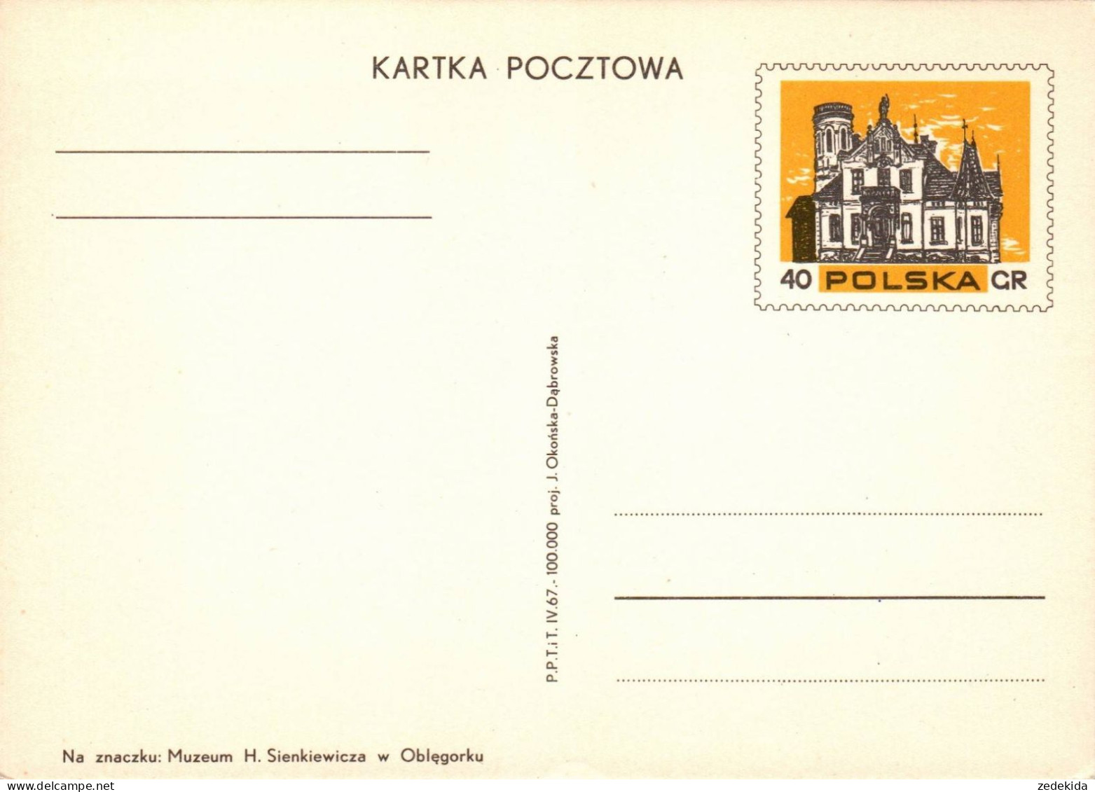 H2403 - Ganzsache Papeteria Pocztowa Polen - Stamped Stationery