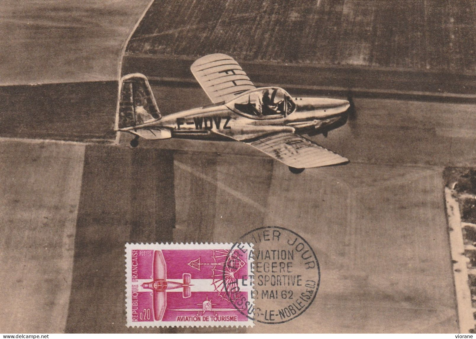 Carte Maximum -  1ER Jour Aviation Légère Et Sportive - 1946-....: Modern Tijdperk