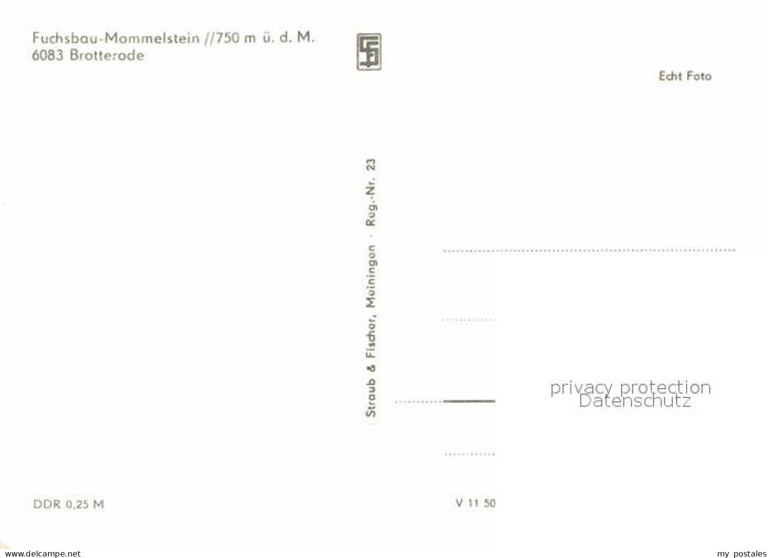 72700889 Brotterode Fuchsbau Mommelstein Brotterode - Other & Unclassified