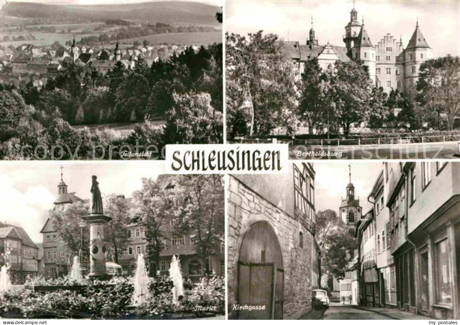 72700855 Schleusingen Bertholdsburg Kirchgasse Markt  Schleusingen - Schleusingen