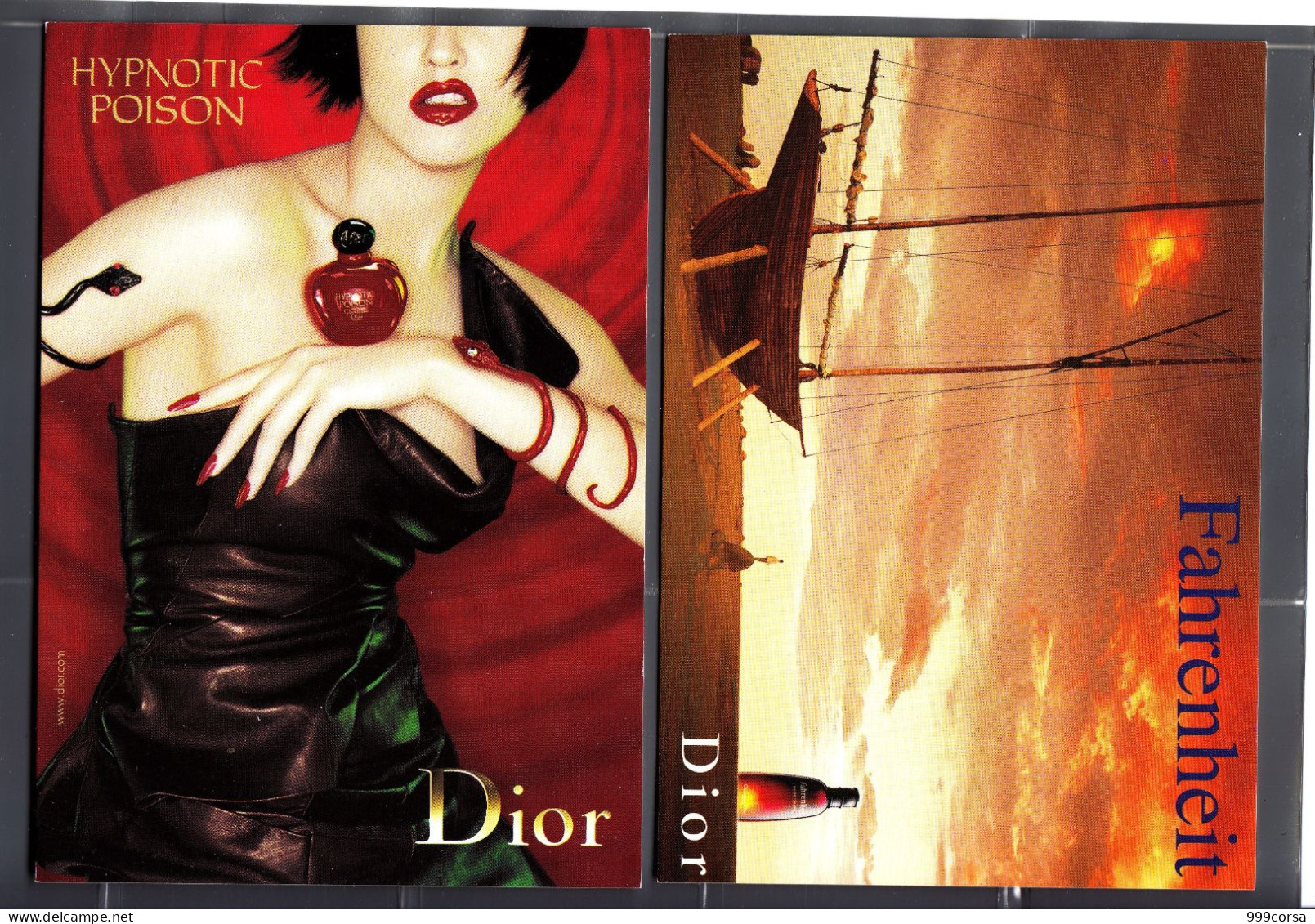 (B1b) Dior, Fahrenheit,  Hypnotic Poison, Promocard 2215,2873 - Werbepostkarten