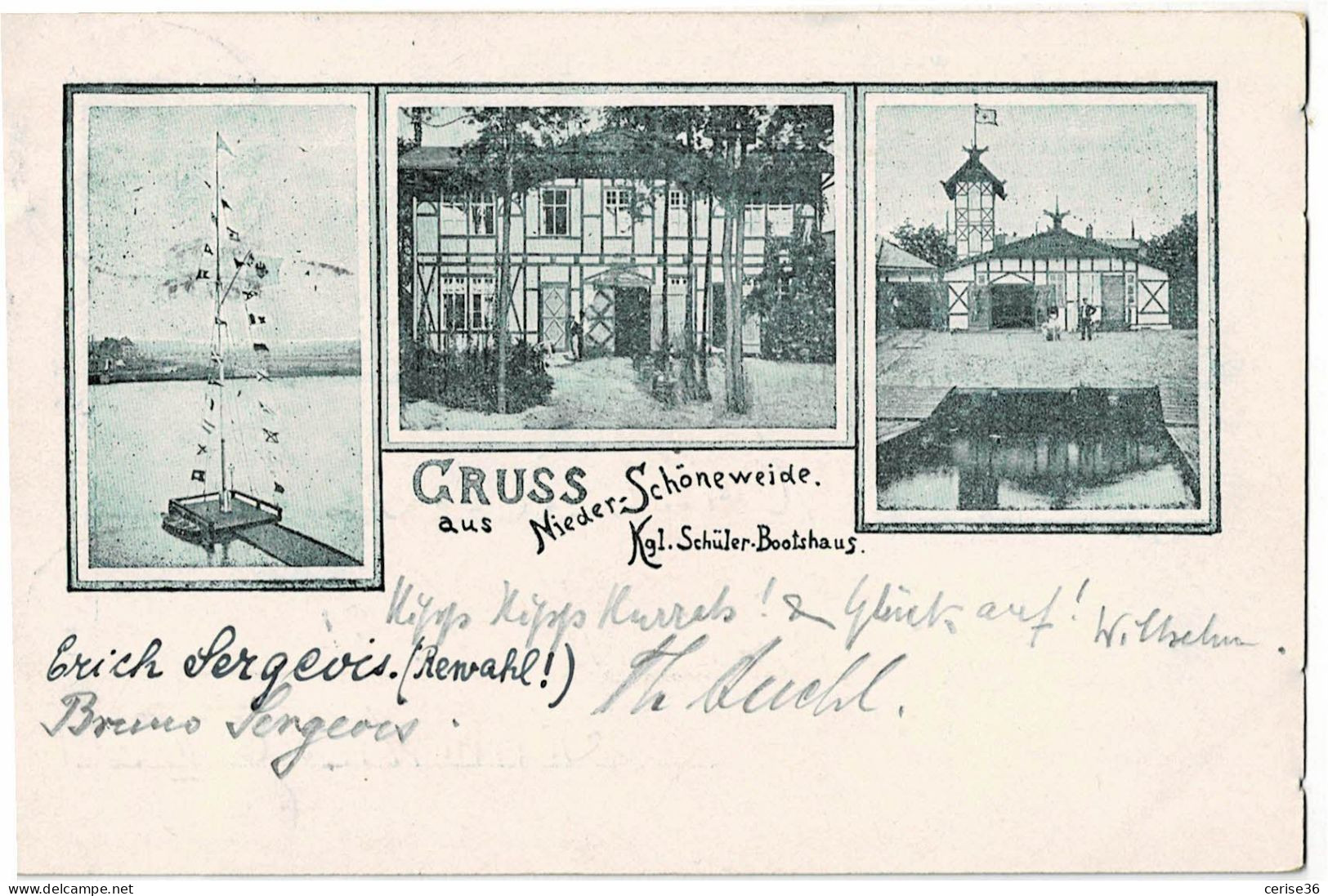 Gruss Aus Nieder-Schöneweide  Circulée En 1901 - Altri & Non Classificati