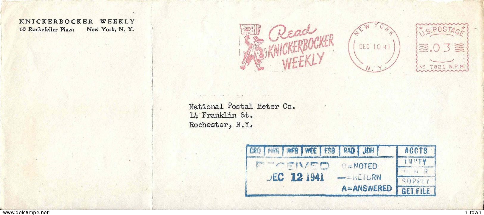 331  The Knickerbocker Weekly, Netherlands Information Bureau Magazine During World War II. Anti-nazi Propaganda - WW2