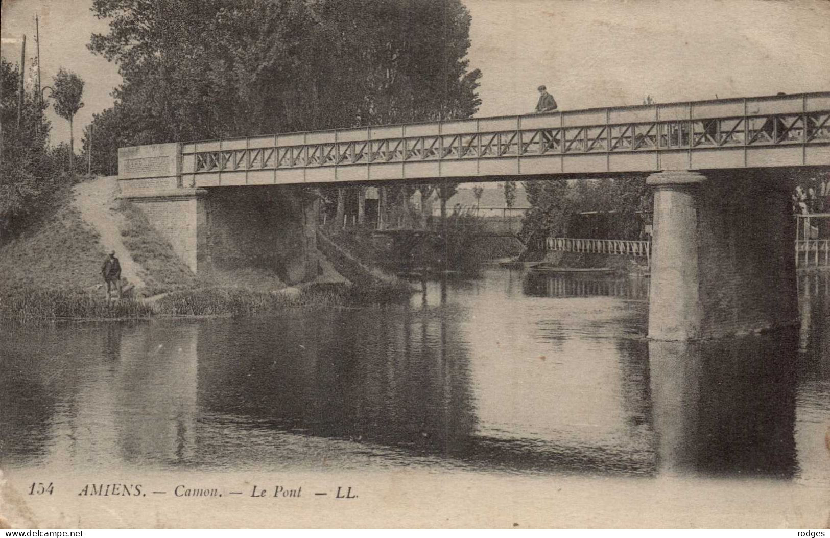 80 , Cpa  AMIENS , 154 , Camon , Le Pont (15357) - Amiens