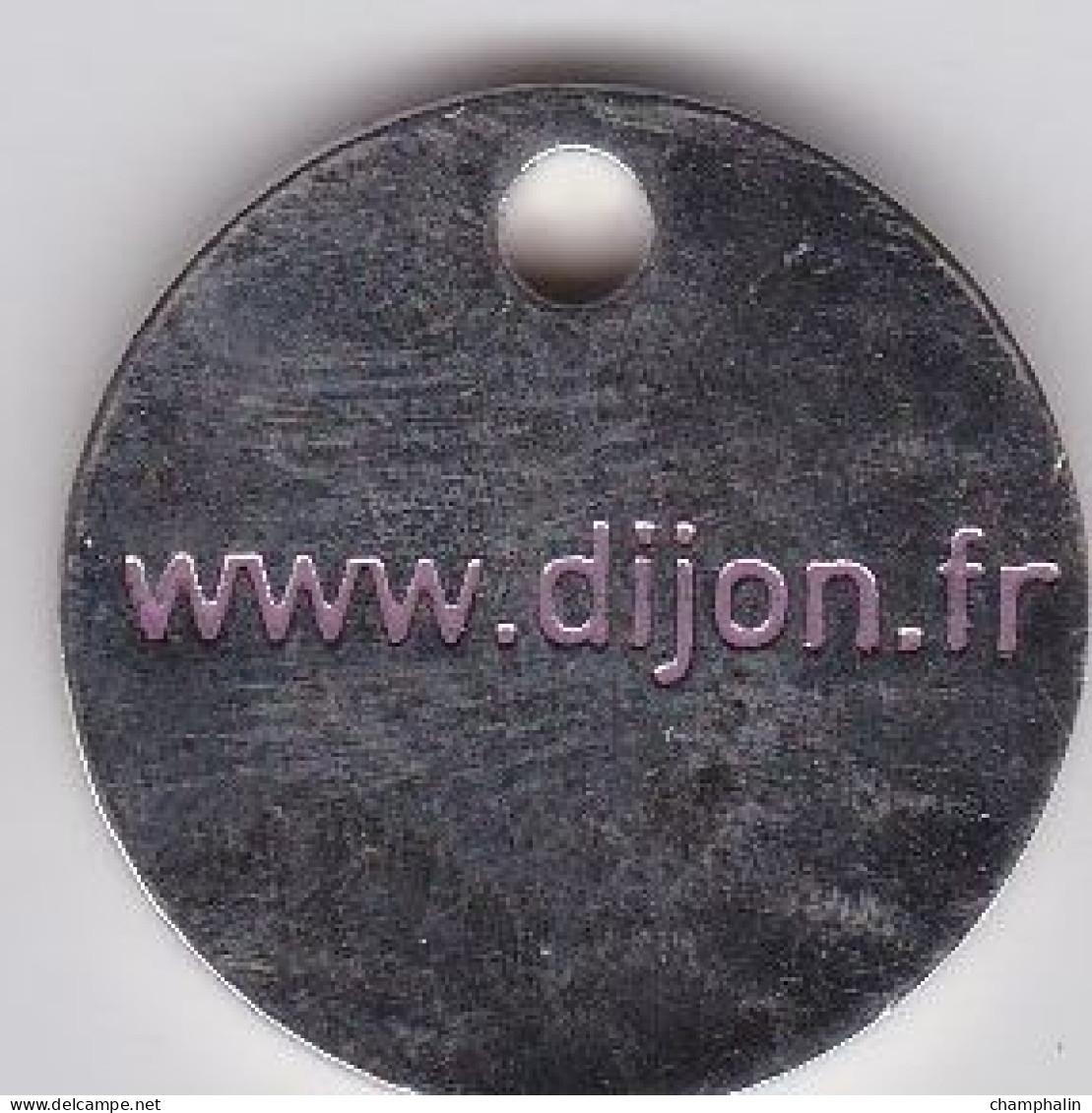 Jeton De Caddie En Métal - Ville De Dijon (21) - Www.dijon.fr - Trolley Token/Shopping Trolley Chip