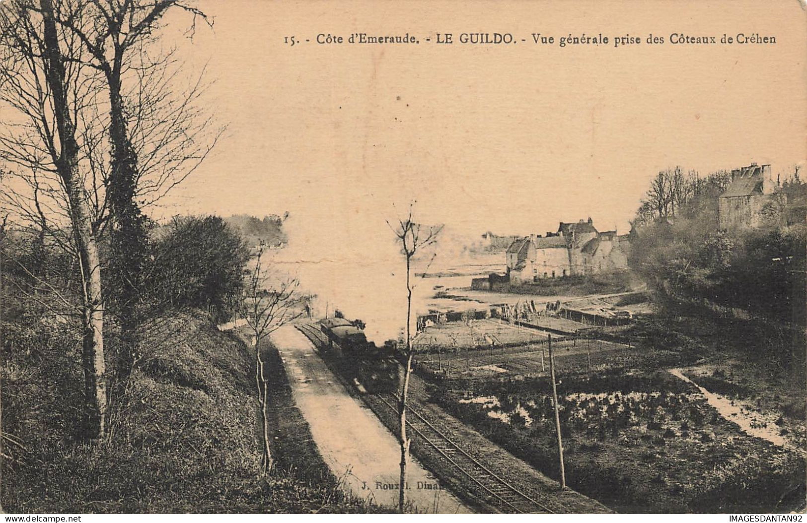 22 LE GUILDO #FG57379 VUE GENERALE DES COTEAUX DE CREHEN TRAIN LOCOMOTIVE - Autres & Non Classés