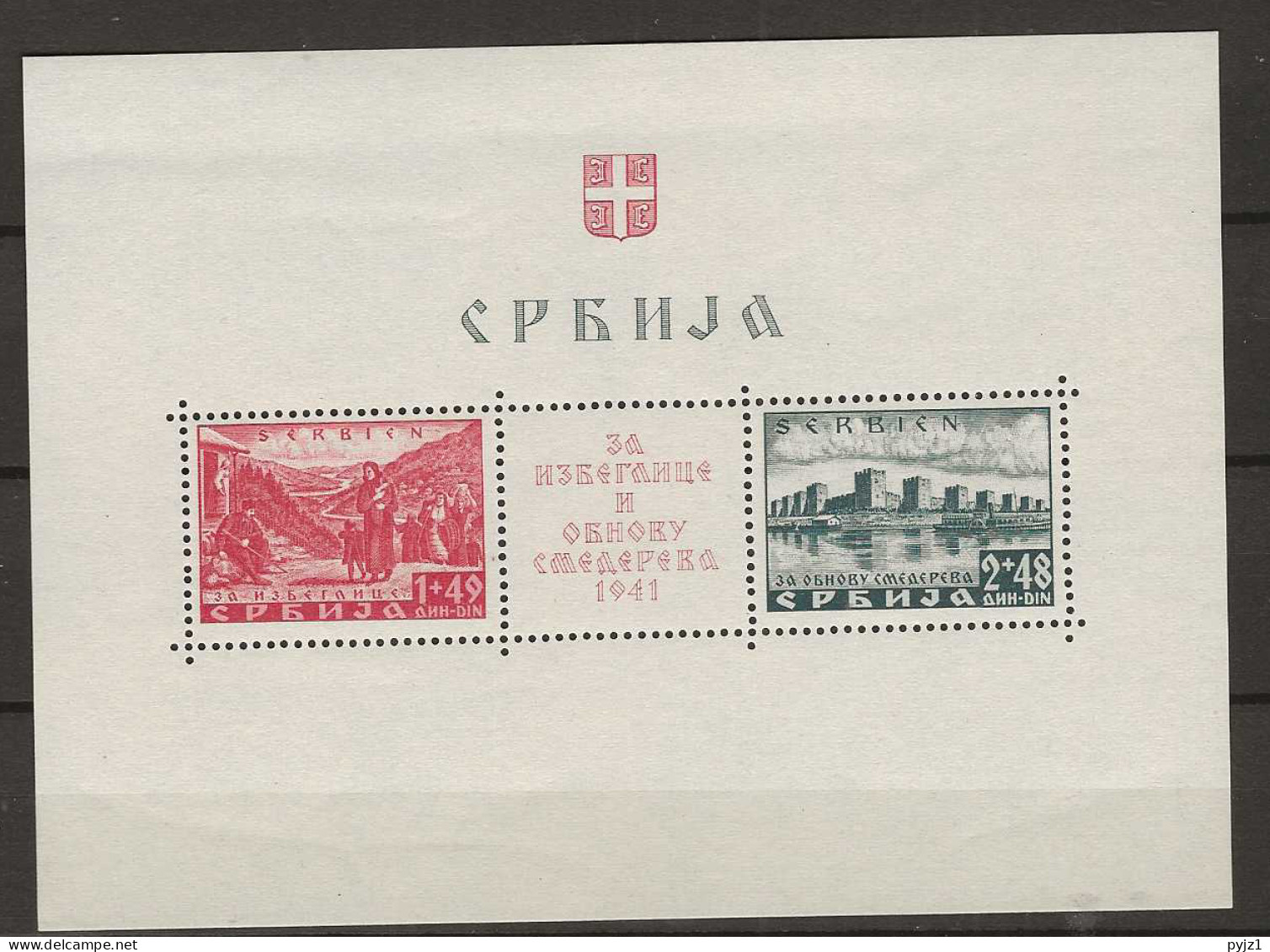 Serbien 1941 MNH Block 1+2 Postfris** - Occupation 1938-45