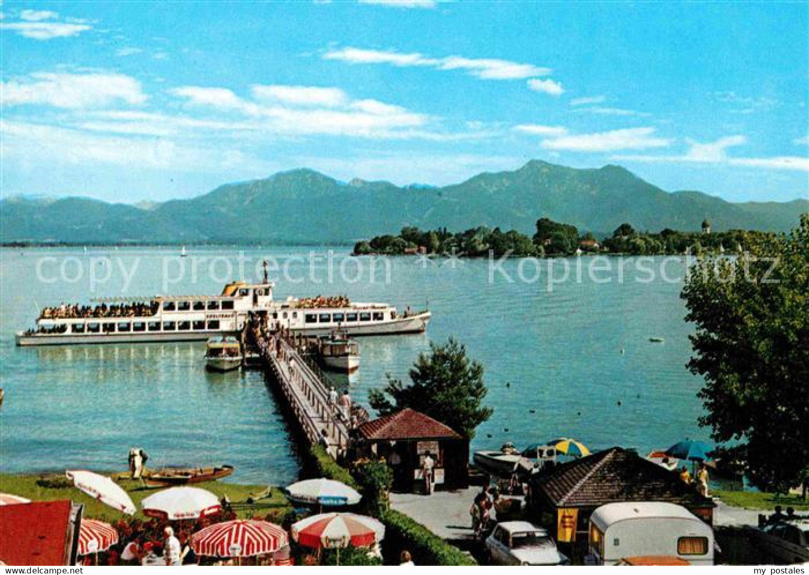 72700535 Chiemsee Mit Fraueninsel Bootsanlegestelle Chiemsee - Other & Unclassified