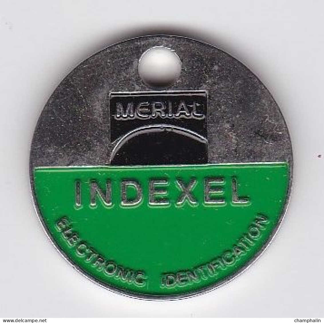 Jeton De Caddie En Métal - Angleterre - Merial Indexel - Electronic Identification - Identification électronique Animaux - Munten Van Winkelkarretjes