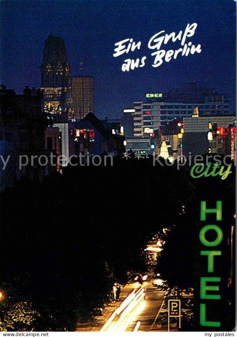 72700110 Berlin City Hotel Nachtaufnhame Berlin - Autres & Non Classés