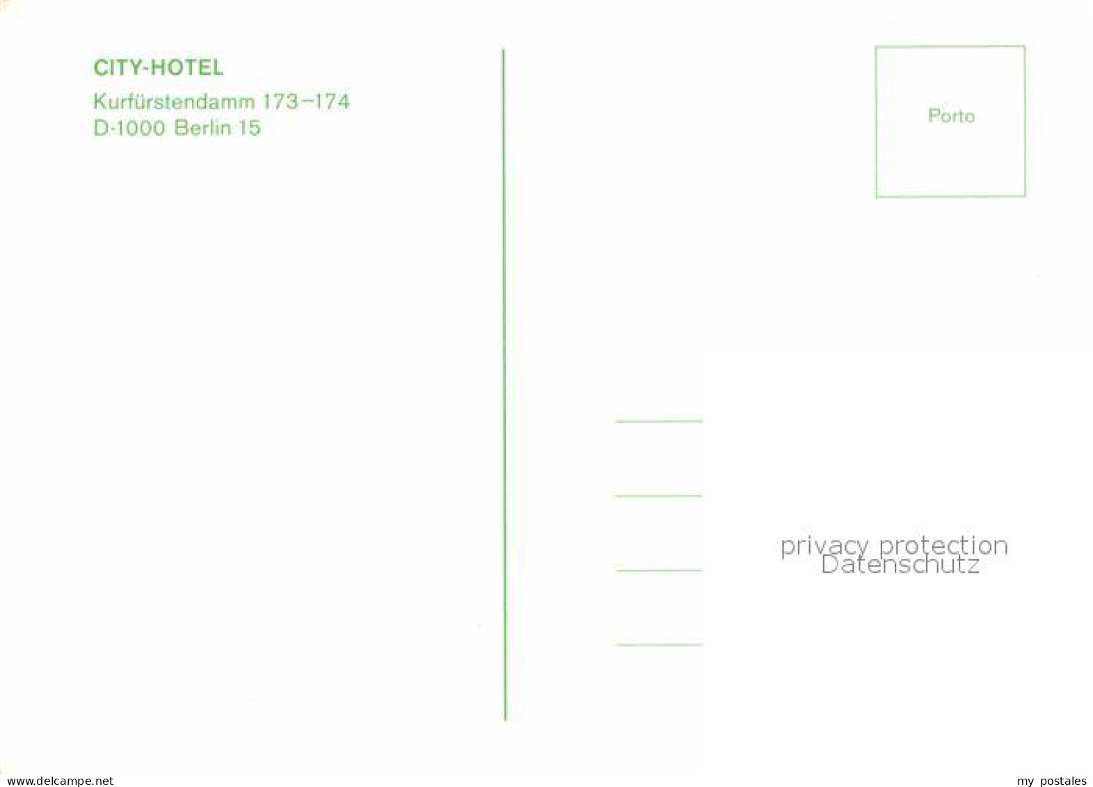 72700110 Berlin City Hotel Nachtaufnhame Berlin - Altri & Non Classificati
