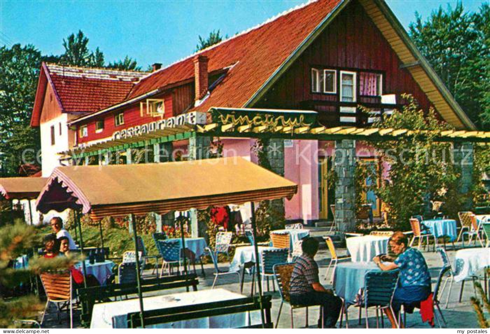 72700079 Poiana Brasov Hotel Vinatorul Restaurant Terrasse  - Rumänien