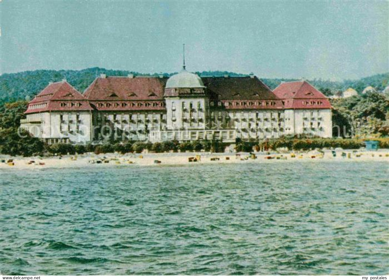 72700055 Sopot Grand Hotel Ansicht Vom Wasser Aus  - Pologne